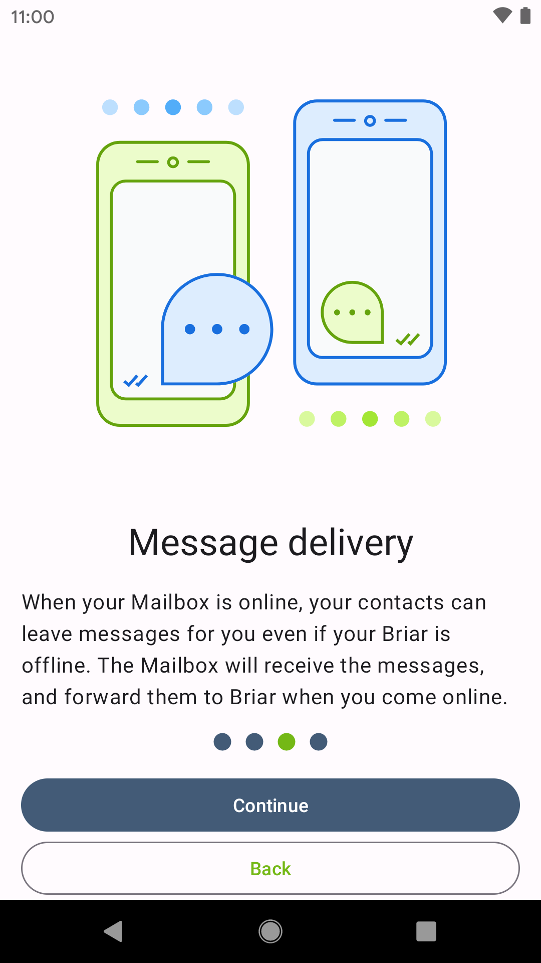 اسکرین شات 3 برنامه Briar Mailbox