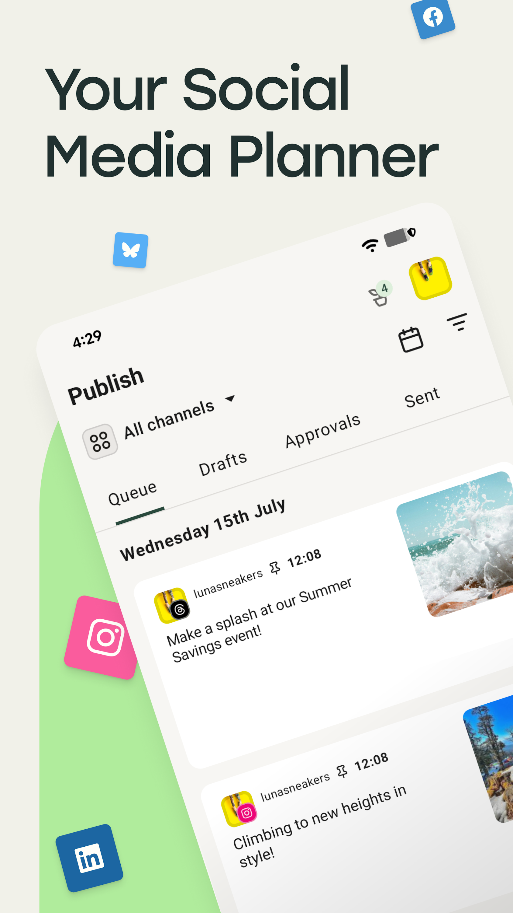 اسکرین شات 1 برنامه Buffer: Social Media Scheduler