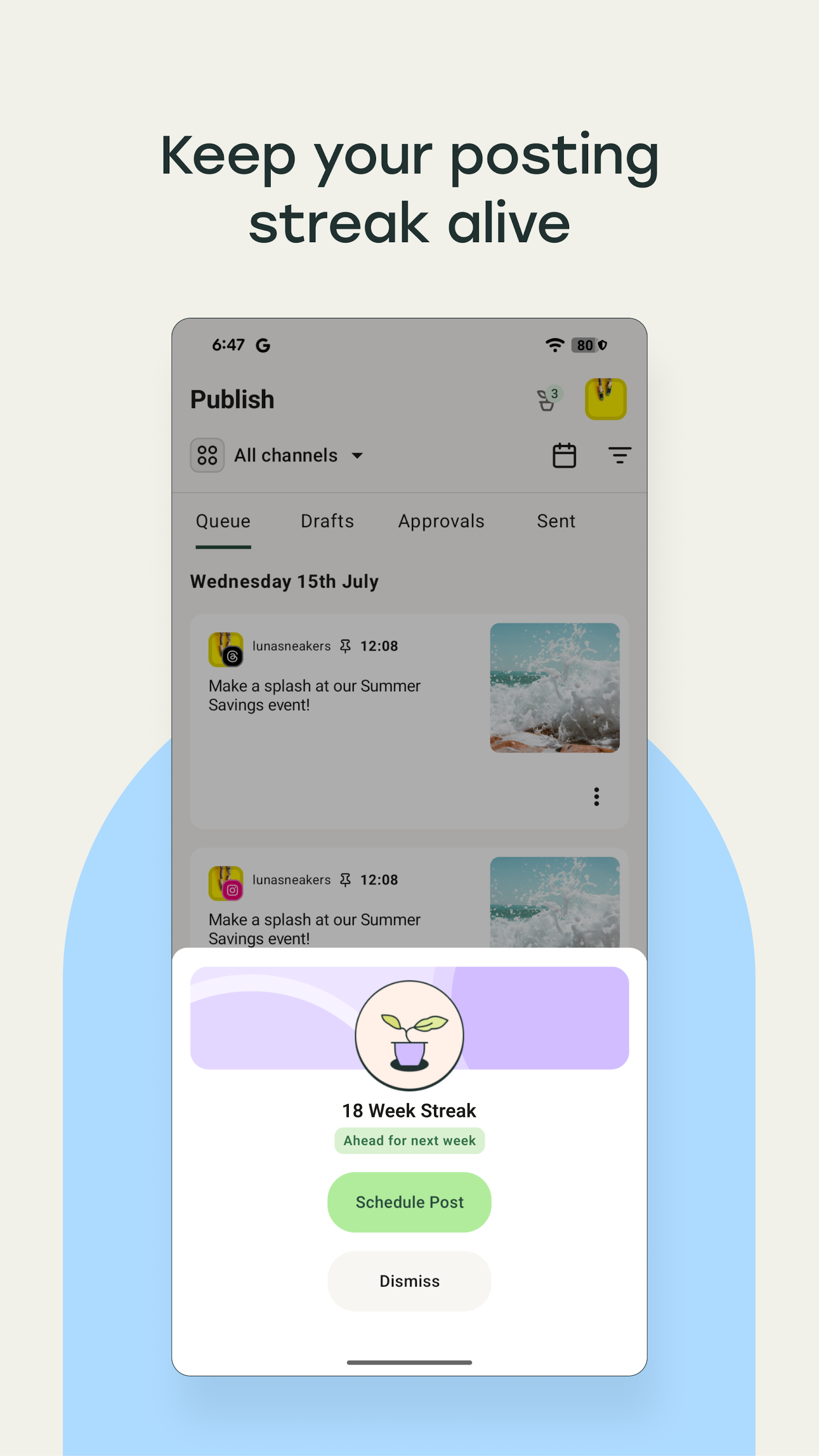 اسکرین شات 5 برنامه Buffer: Social Media Scheduler