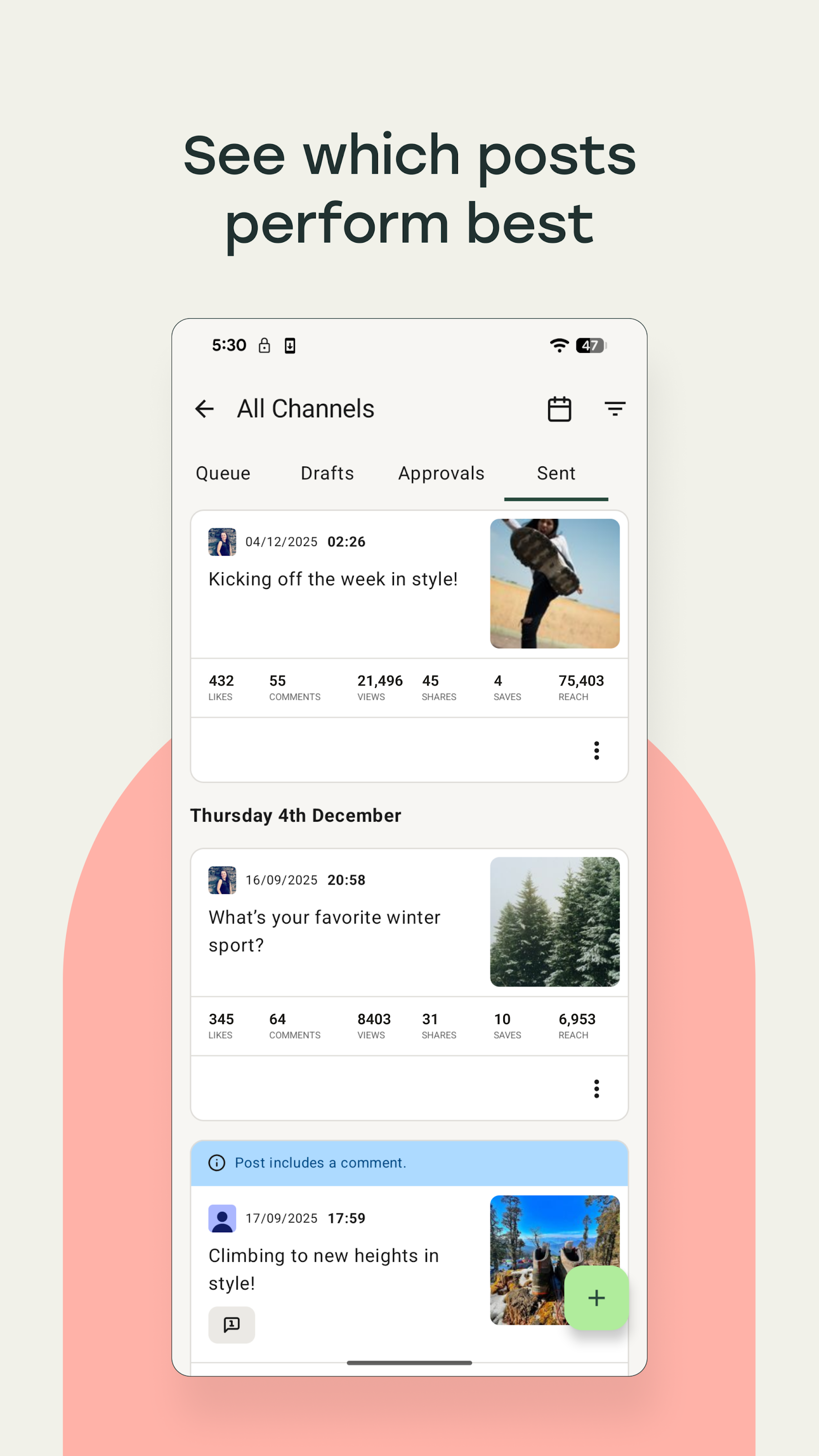 اسکرین شات 6 برنامه Buffer: Social Media Scheduler