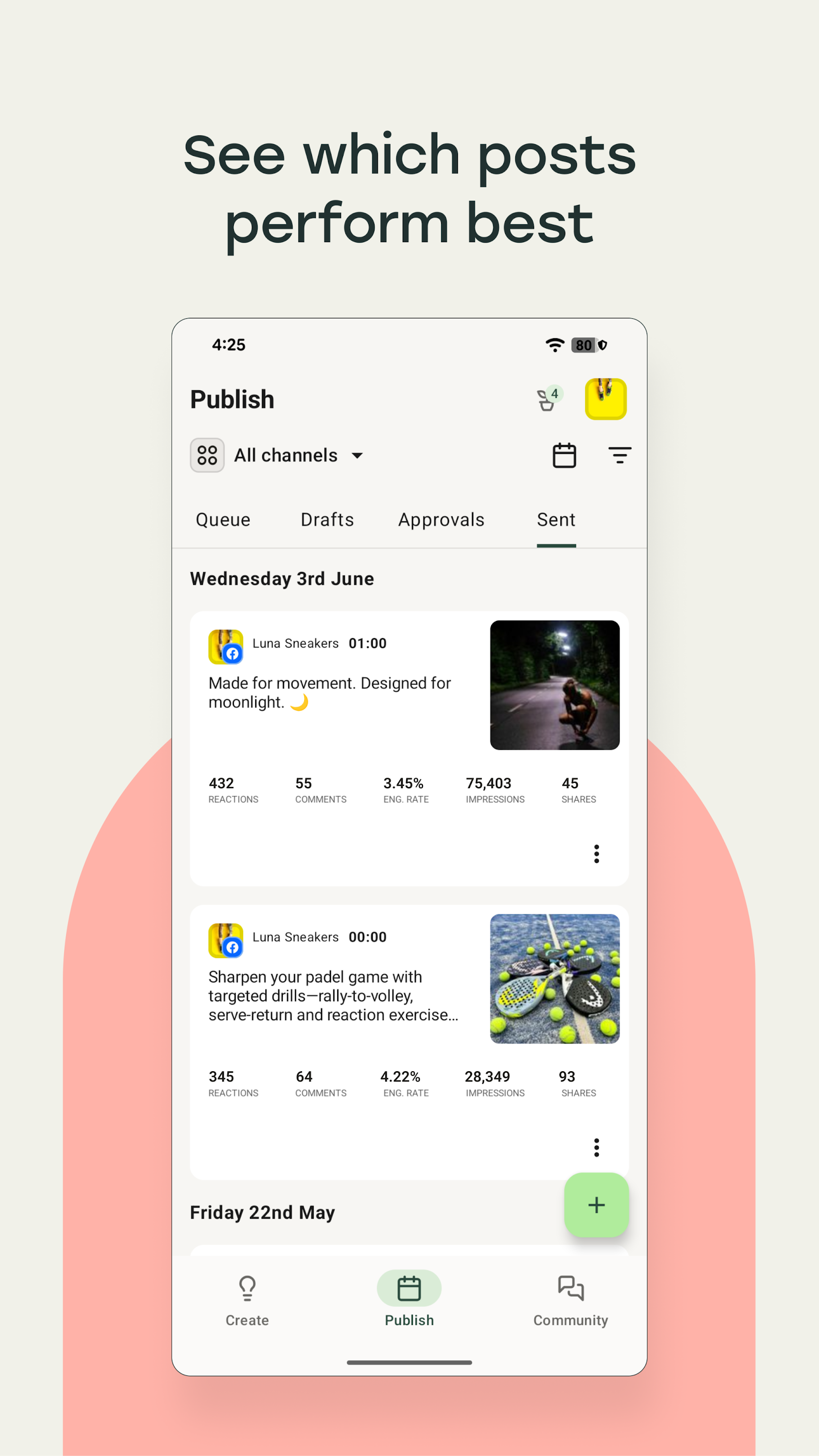 اسکرین شات 6 برنامه Buffer: Social Media Scheduler