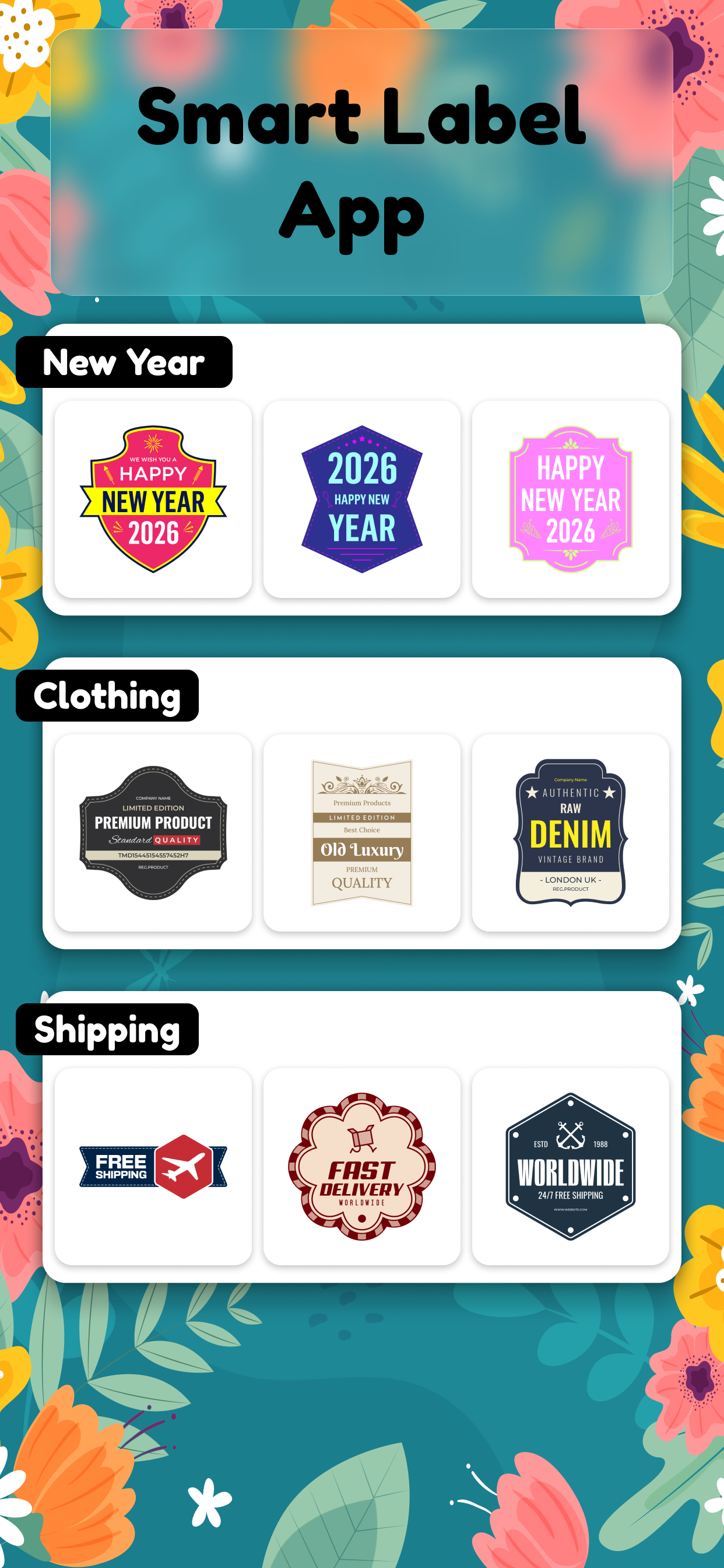 اسکرین شات 4 برنامه Label Maker : Design & Printer