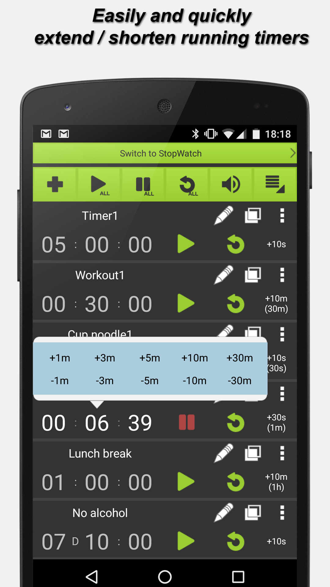 اسکرین شات 6 برنامه Multi Timer with Ads