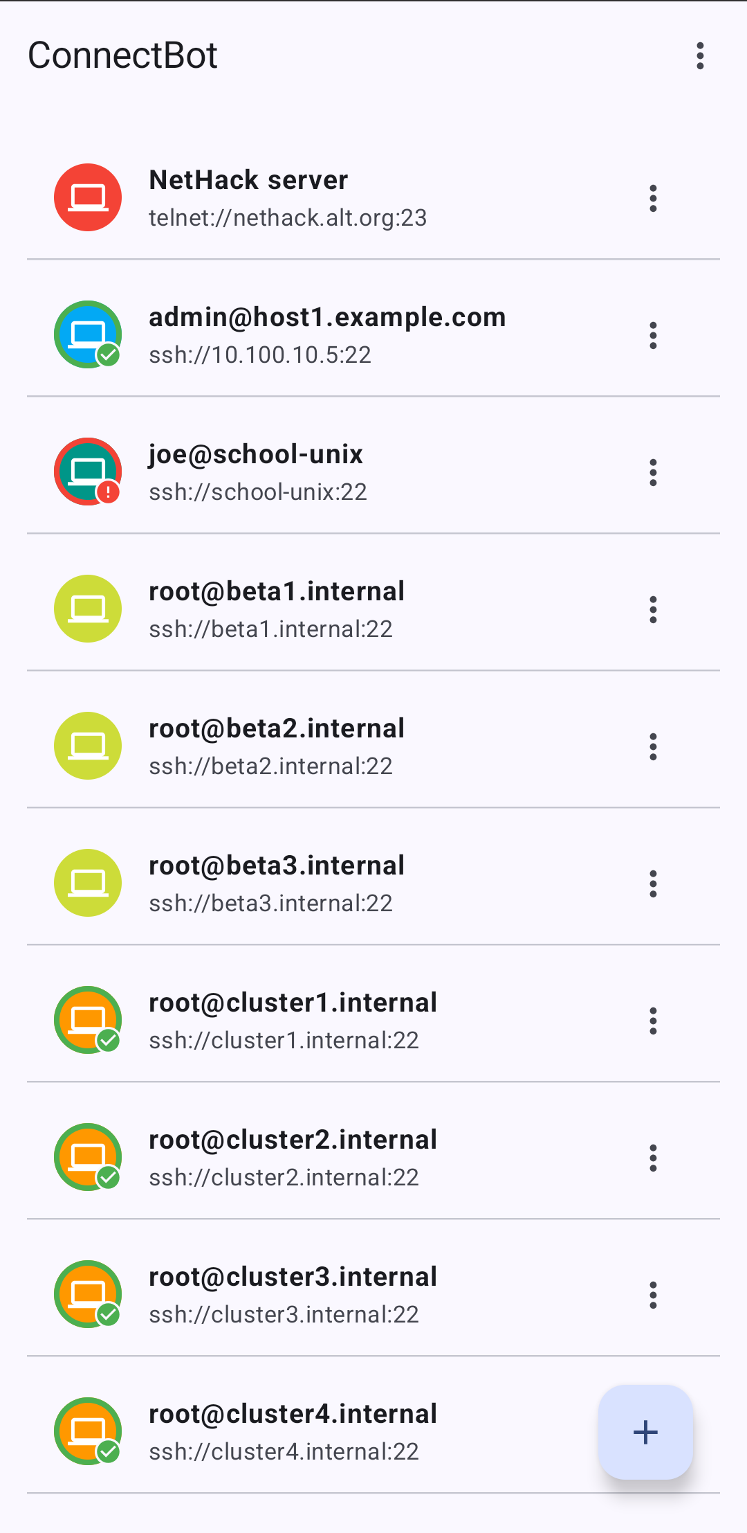 اسکرین شات 1 برنامه ConnectBot