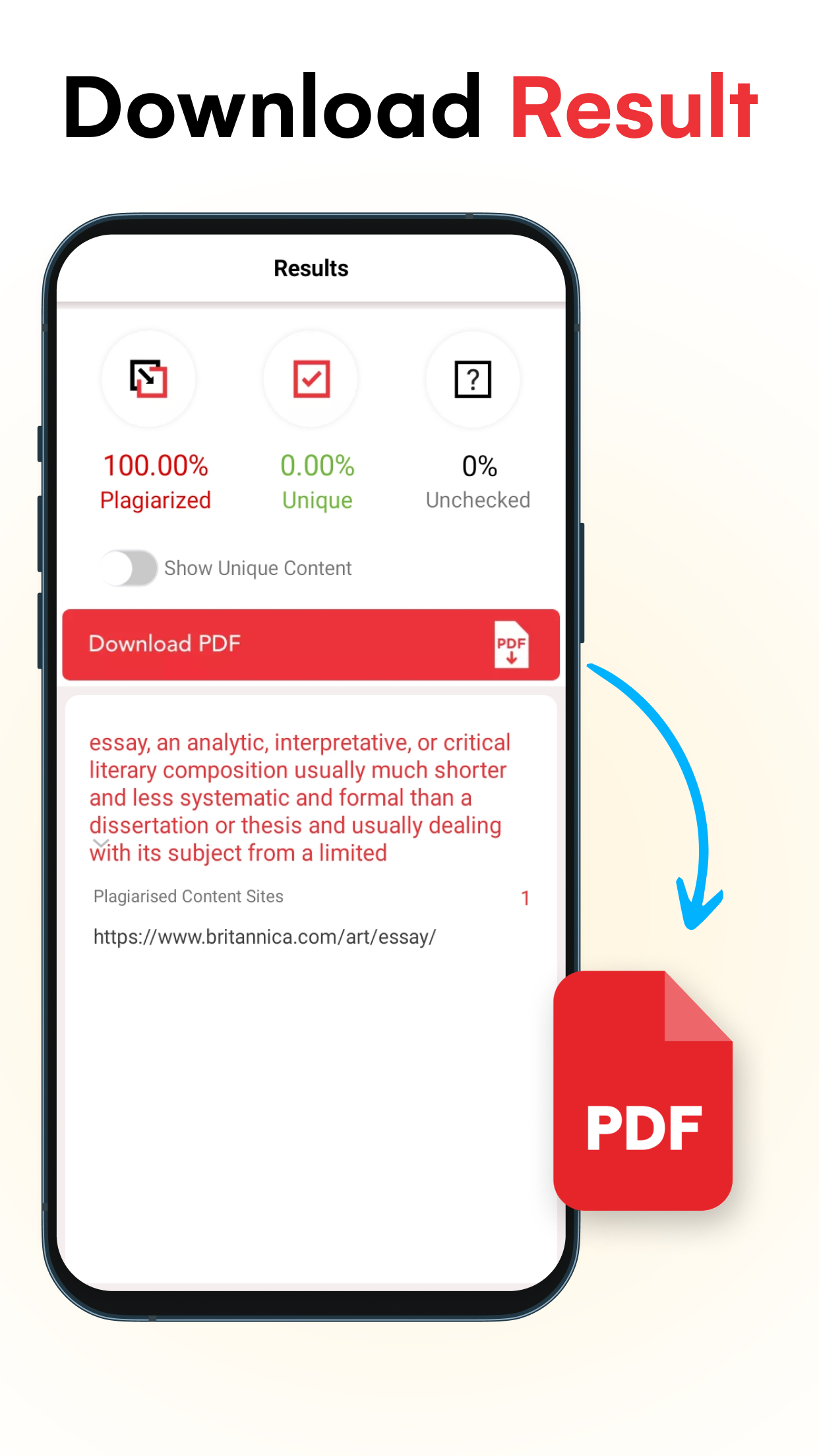 اسکرین شات 8 برنامه Plagiarism Checker & Detector