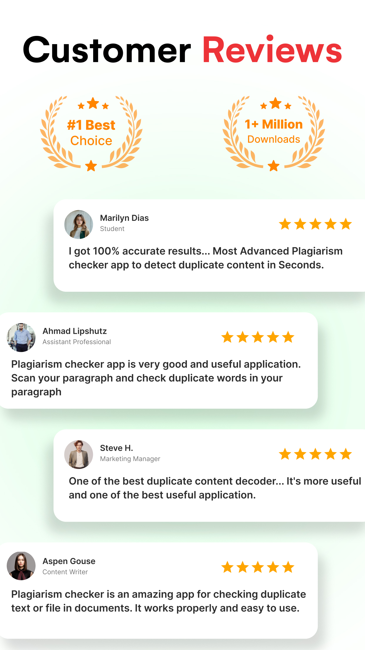 اسکرین شات 2 برنامه Plagiarism Checker & Detector