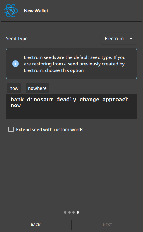 اسکرین شات 2 برنامه Electrum Bitcoin Wallet