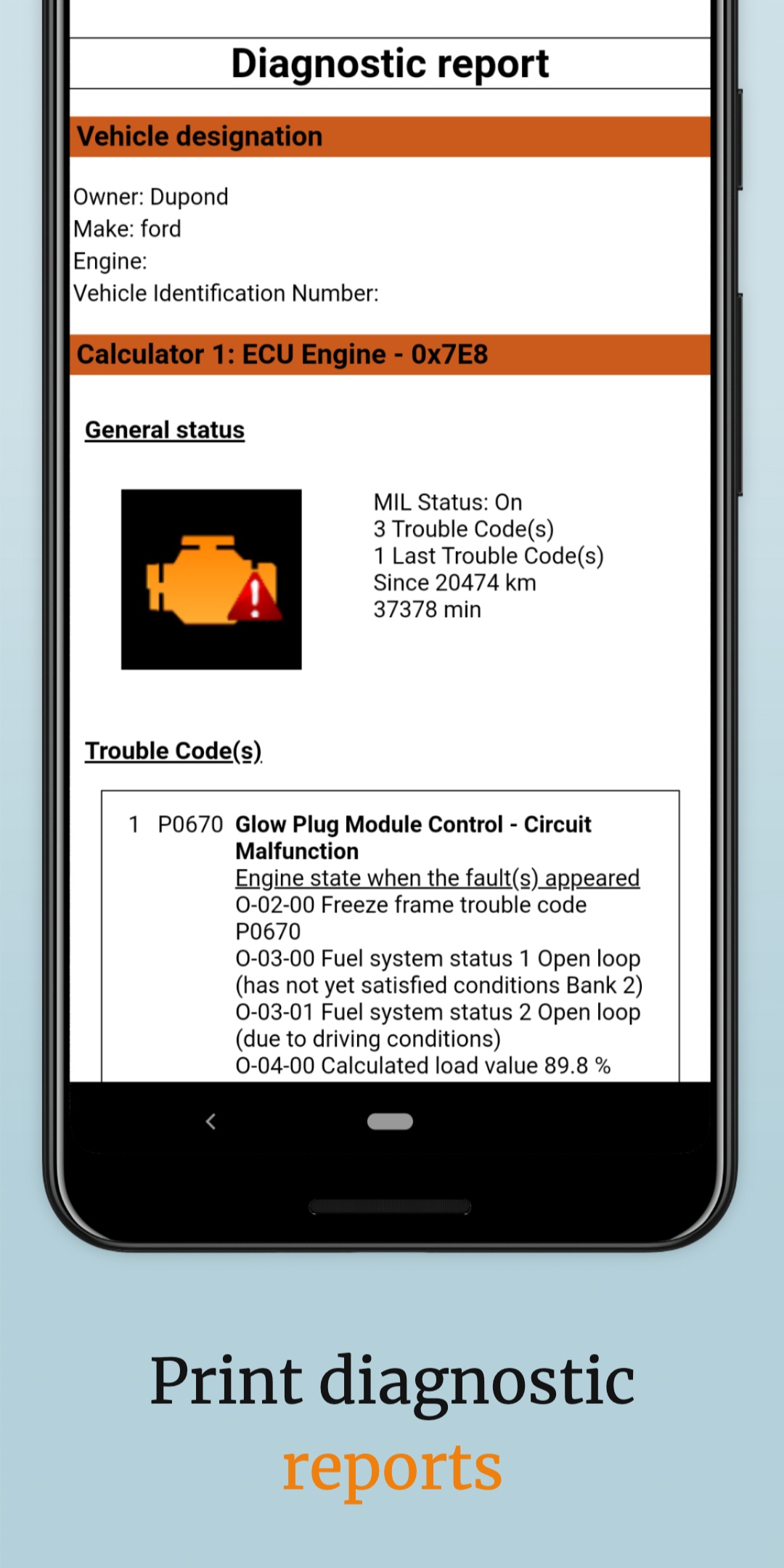 اسکرین شات 7 برنامه OBD2 Car Scanner - EOBD Facile