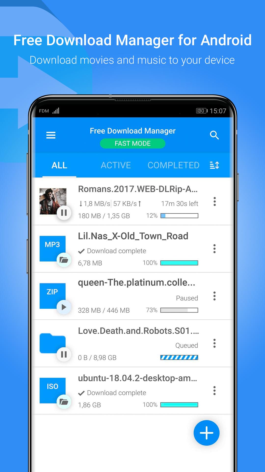 اسکرین شات 1 برنامه Free Download Manager - FDM
