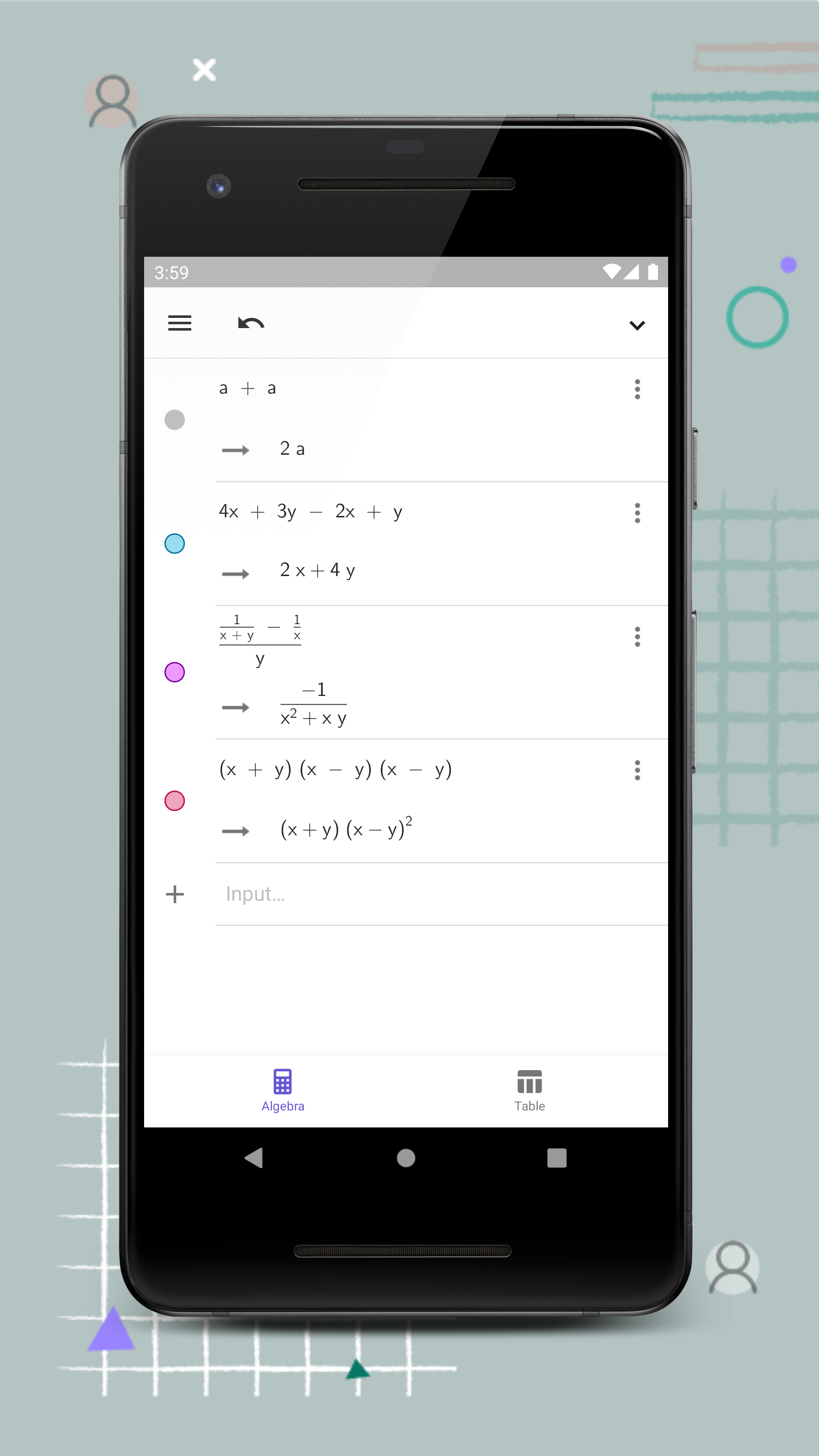 اسکرین شات 5 برنامه GeoGebra Calculator Suite