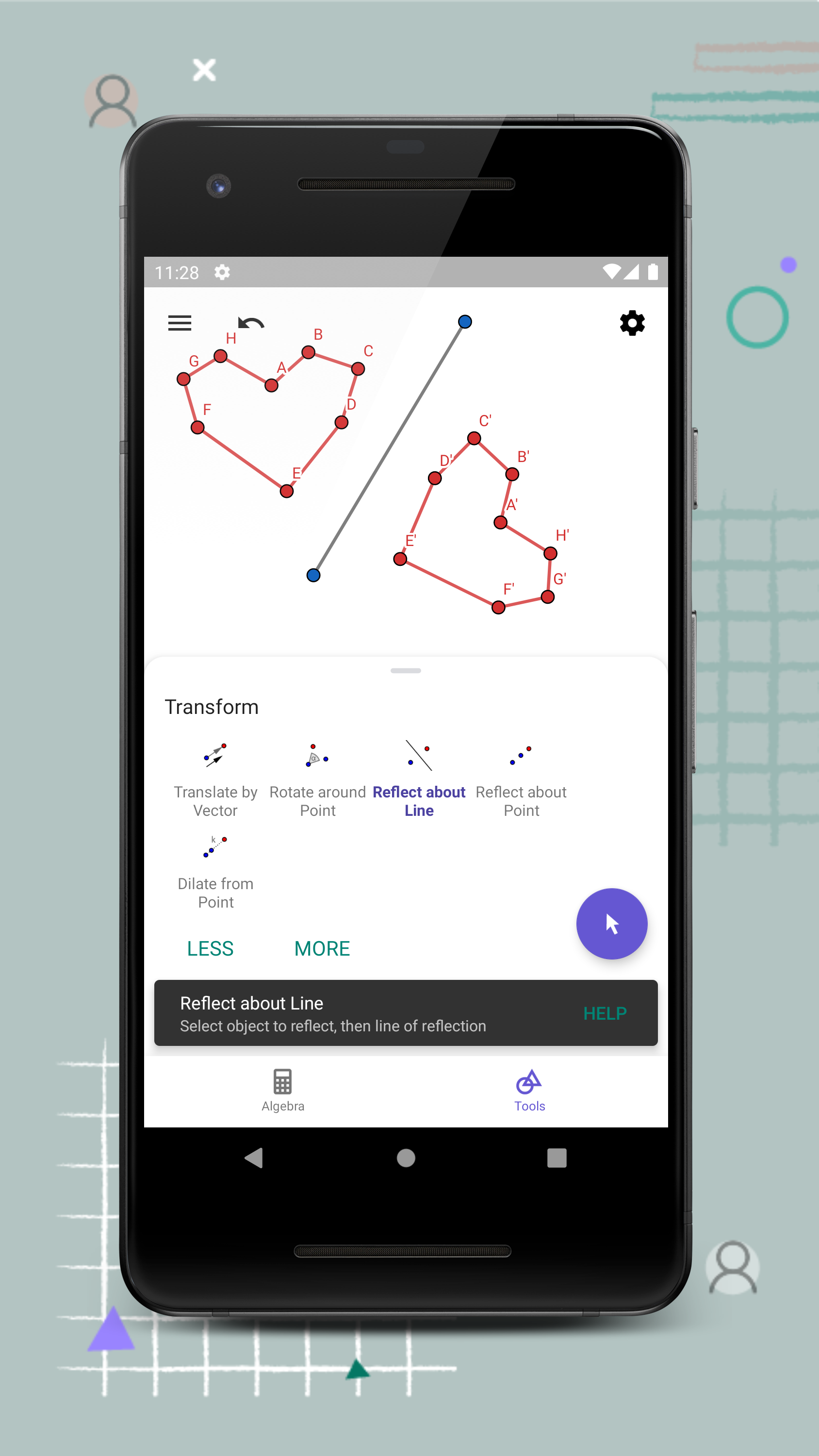 اسکرین شات 5 برنامه GeoGebra Geometry