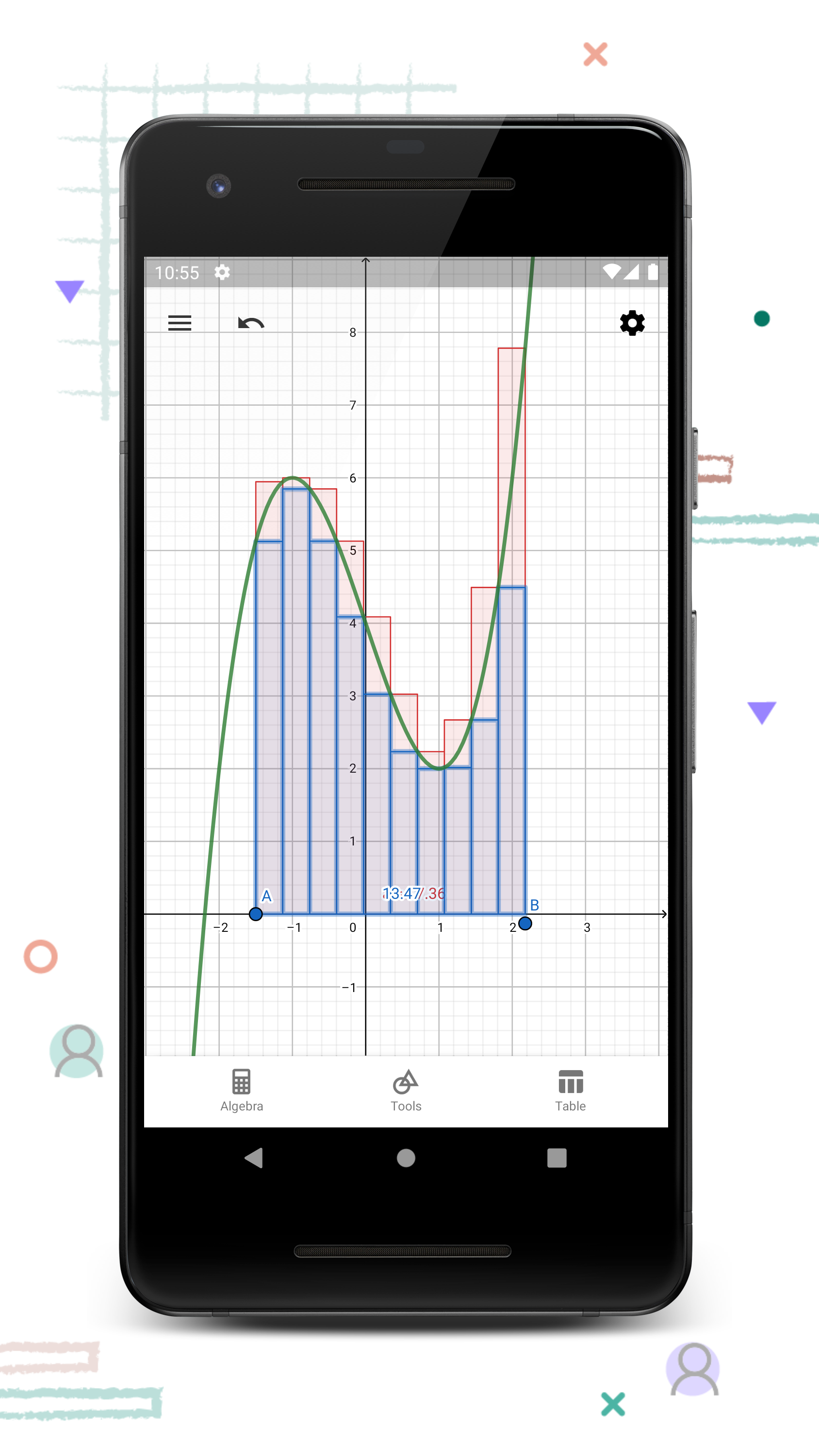 اسکرین شات 2 برنامه GeoGebra Graphing Calculator