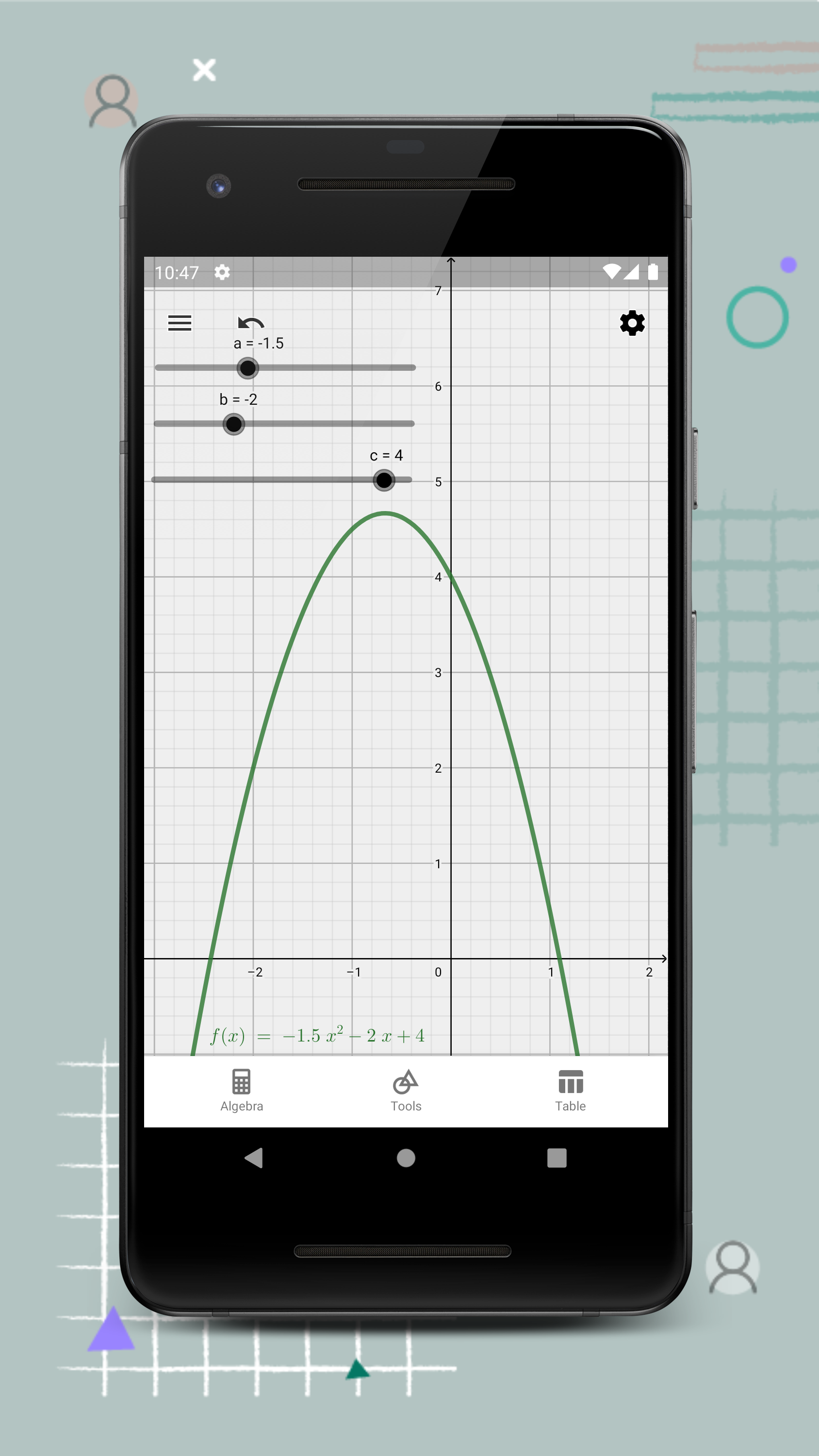 اسکرین شات 5 برنامه GeoGebra Graphing Calculator