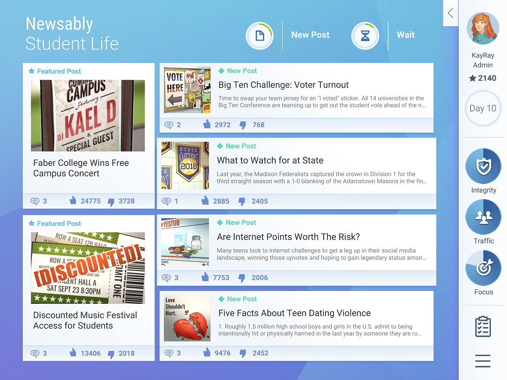 اسکرین شات 1 بازی NewsFeed Defenders