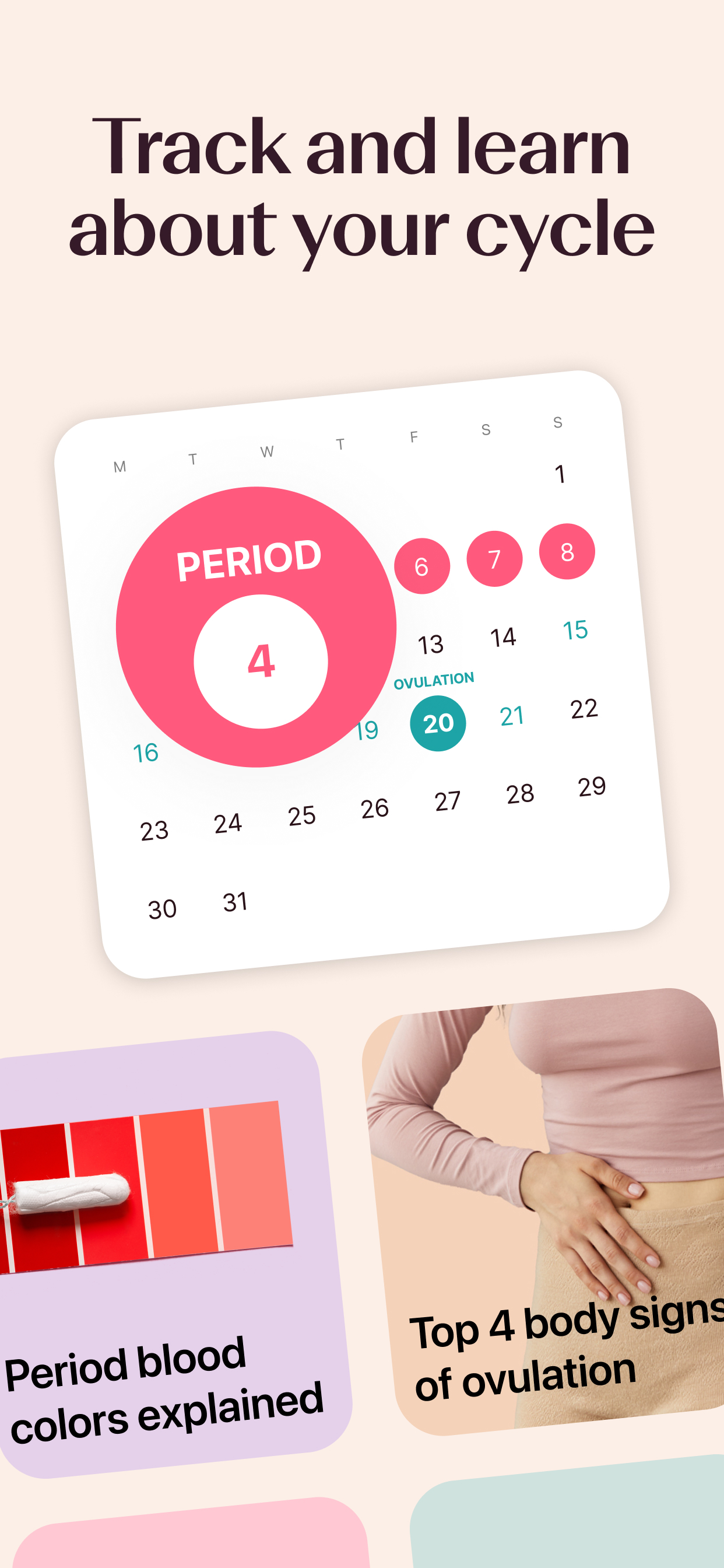 اسکرین شات 1 برنامه Flo Ovulation & Period Tracker
