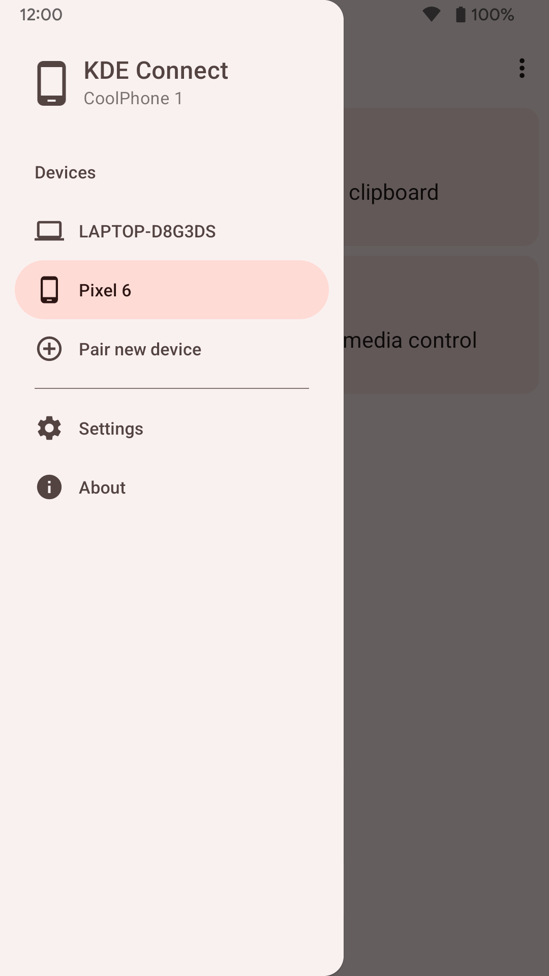 اسکرین شات 2 برنامه KDE Connect