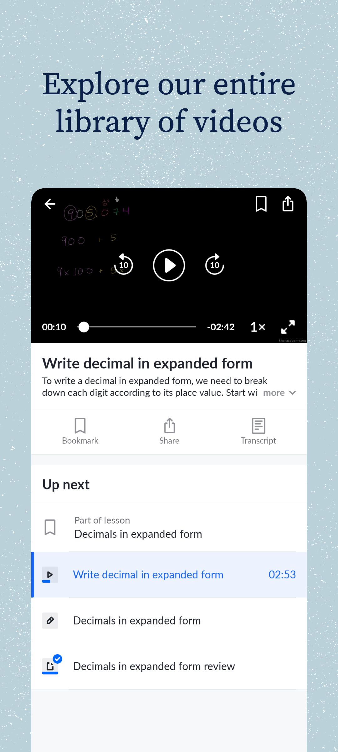 اسکرین شات 5 برنامه Khan Academy