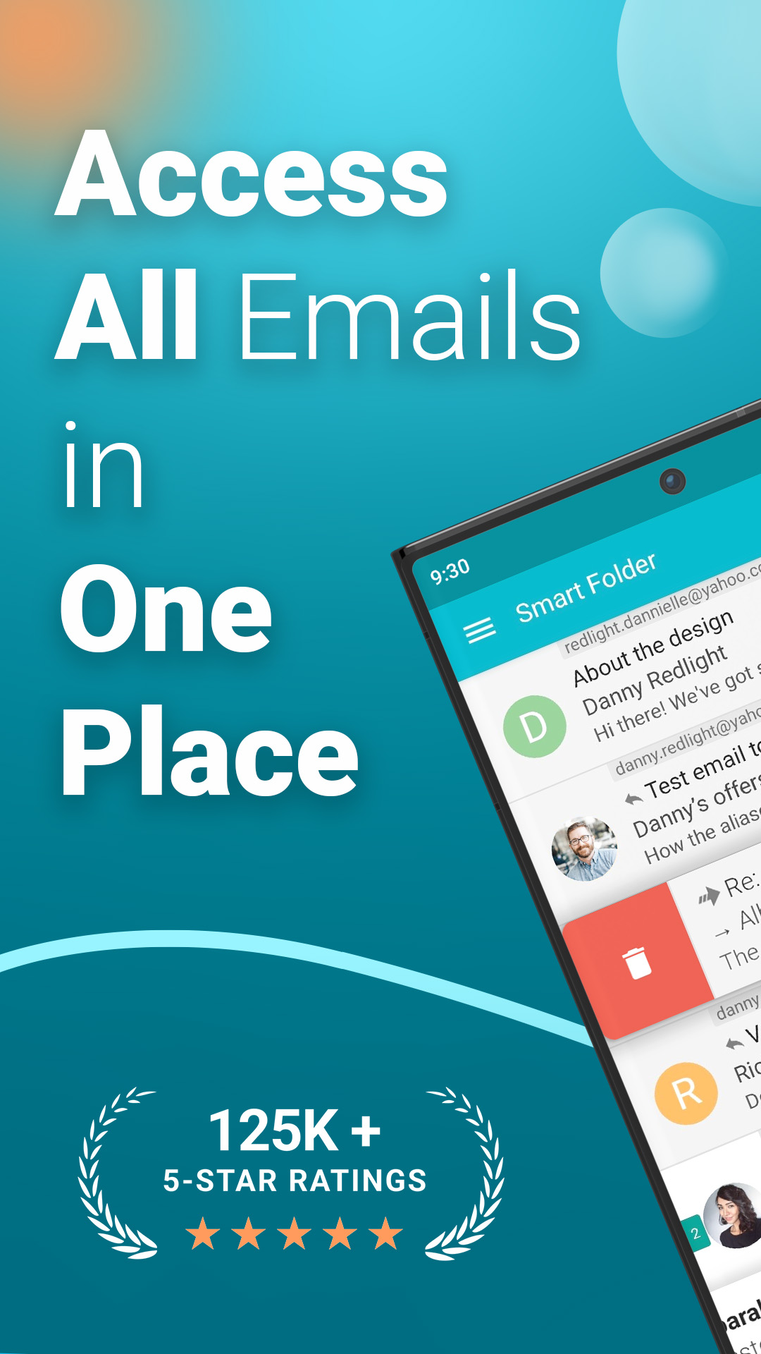 اسکرین شات 1 برنامه Email Aqua Mail - Fast, Secure