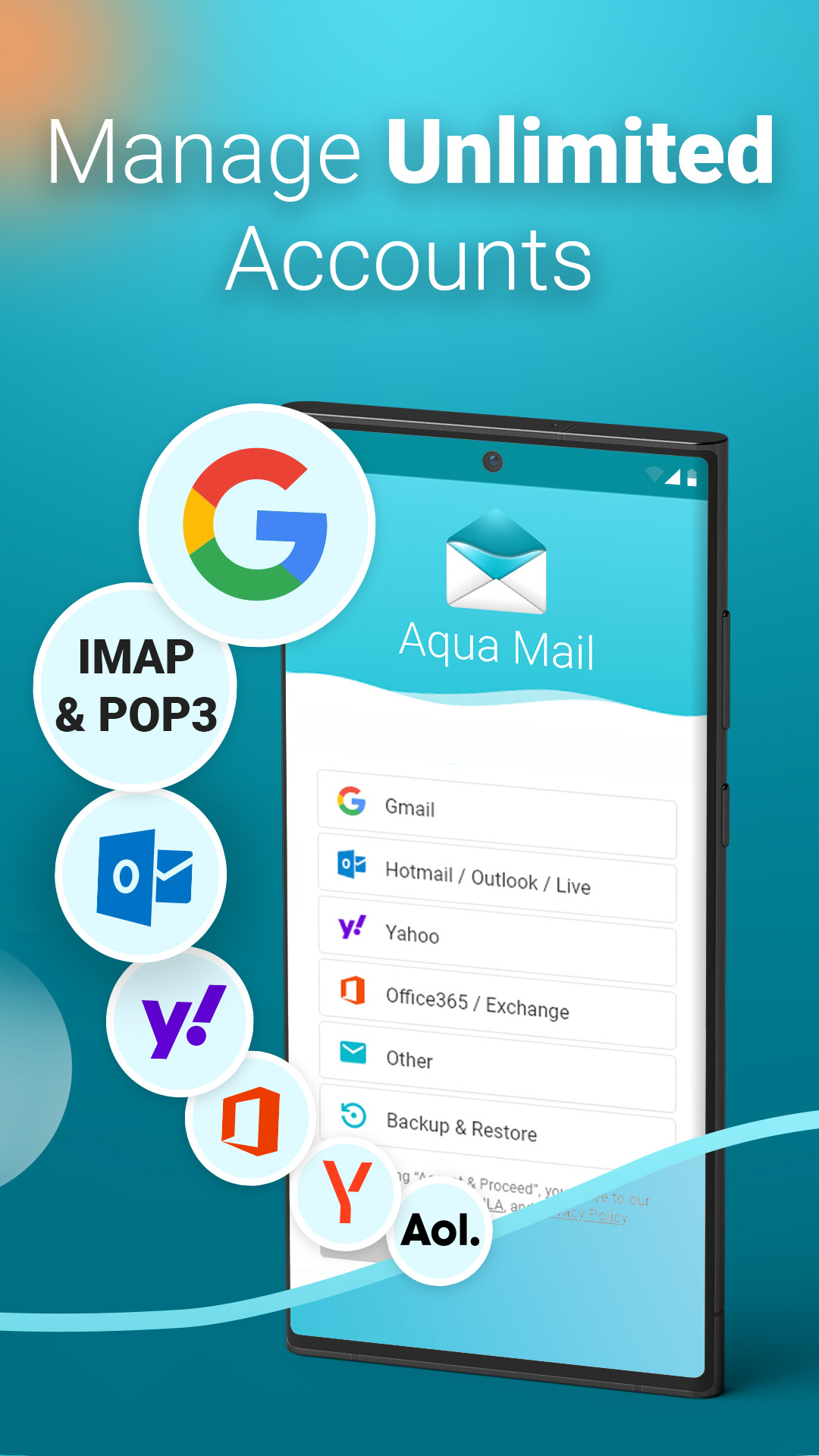 اسکرین شات 3 برنامه Email Aqua Mail - Fast, Secure