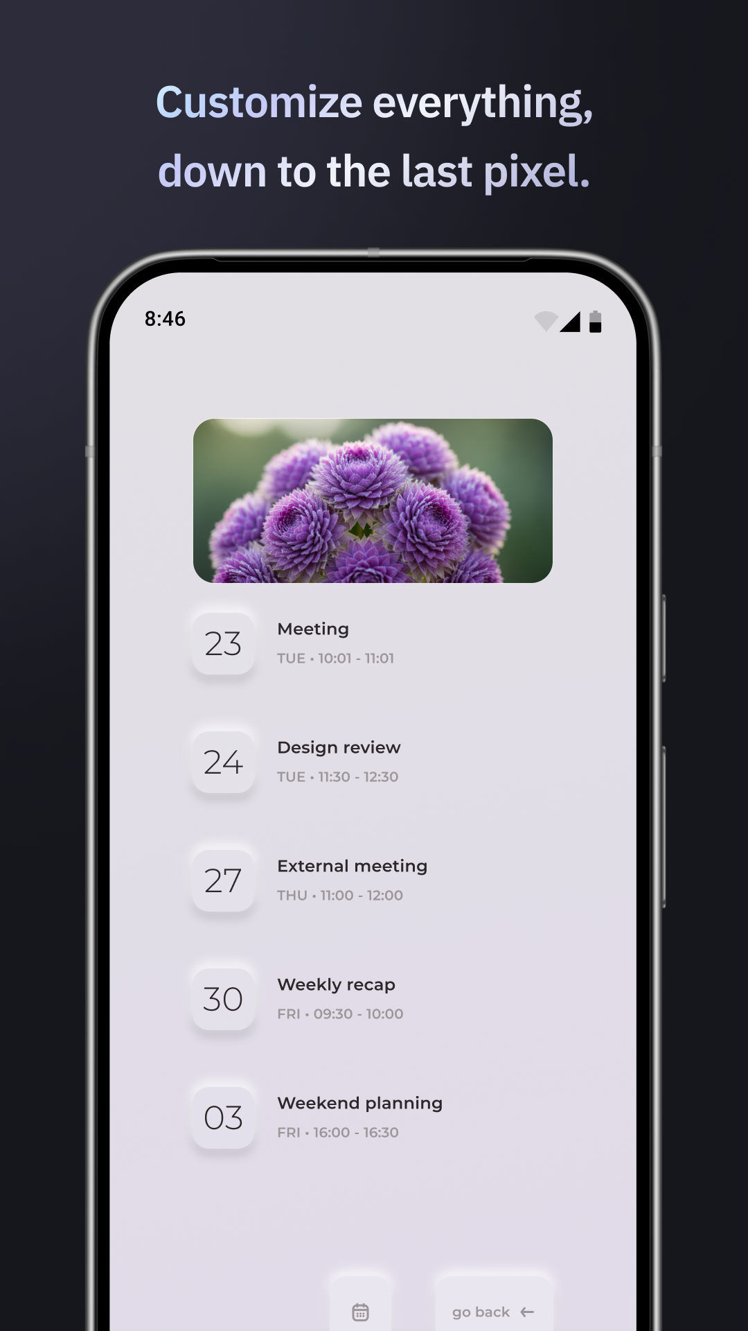 اسکرین شات 3 برنامه KLWP Live Wallpaper Maker