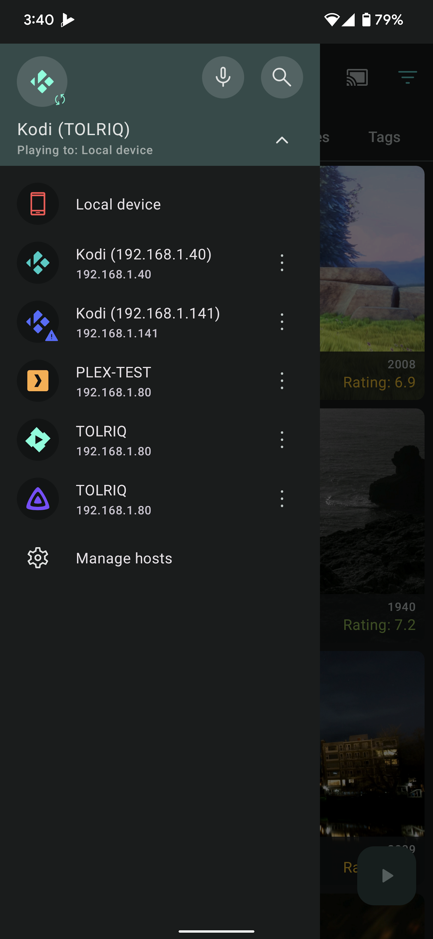 اسکرین شات 5 برنامه Yatse: Kodi remote and cast