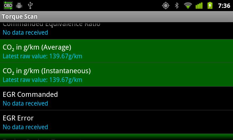 اسکرین شات 2 برنامه TorqueScan (Torque OBD Plugin)