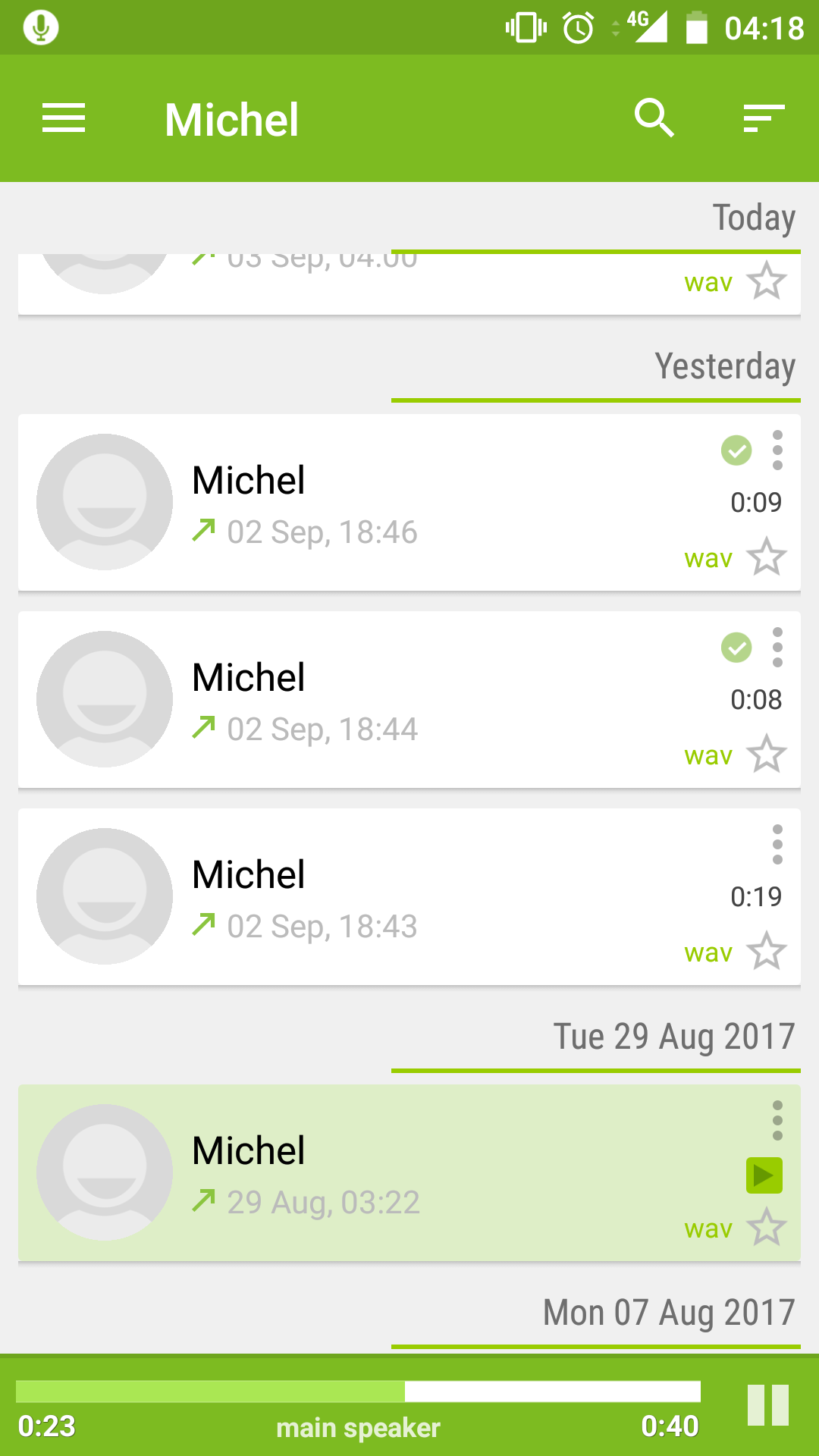 اسکرین شات 3 برنامه Call Recorder - SKVALEX