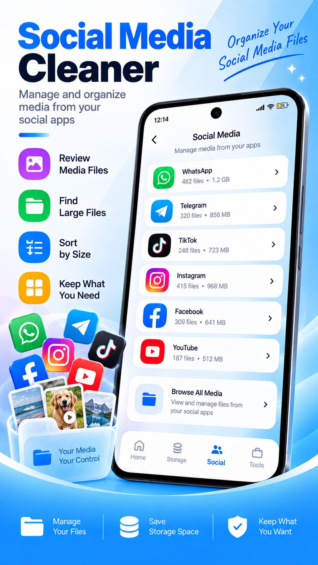 اسکرین شات 4 برنامه Phone Space Cleaner