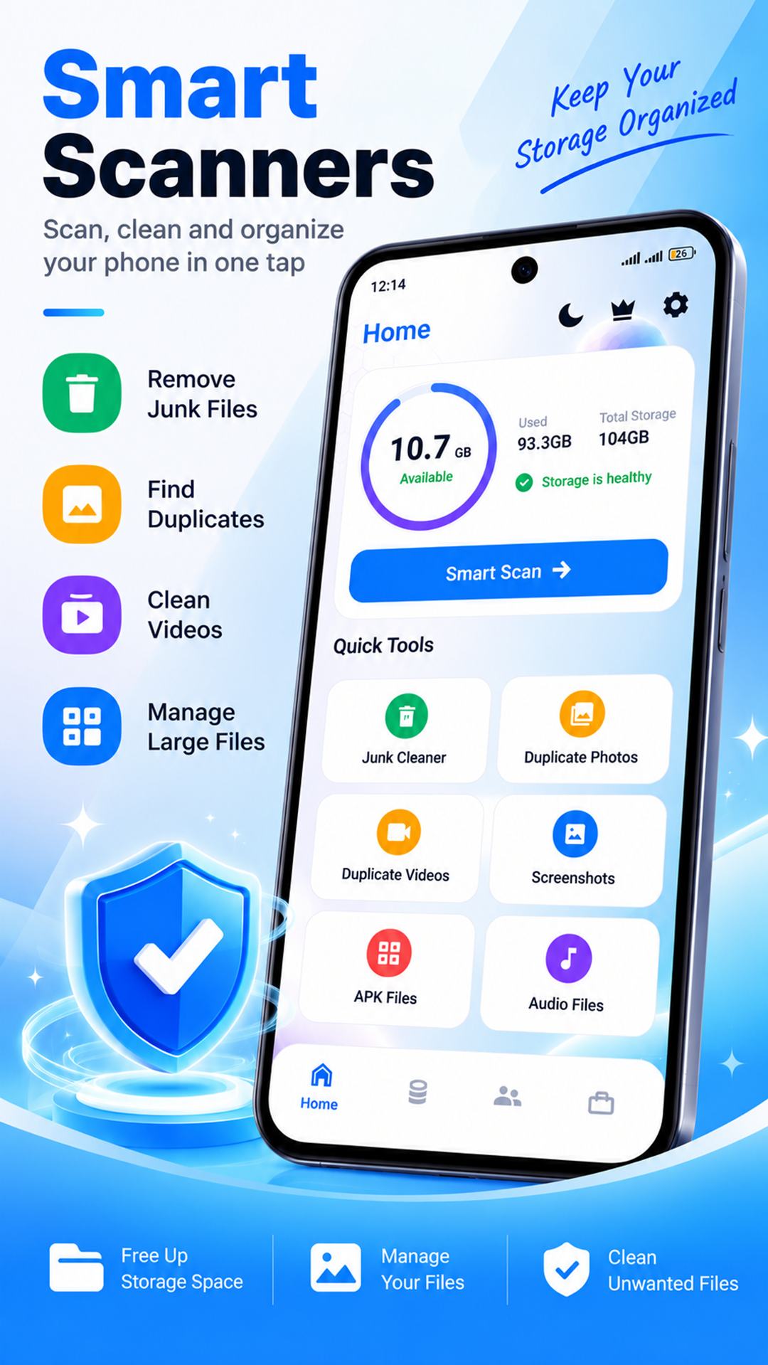 اسکرین شات 1 برنامه Phone Space Cleaner