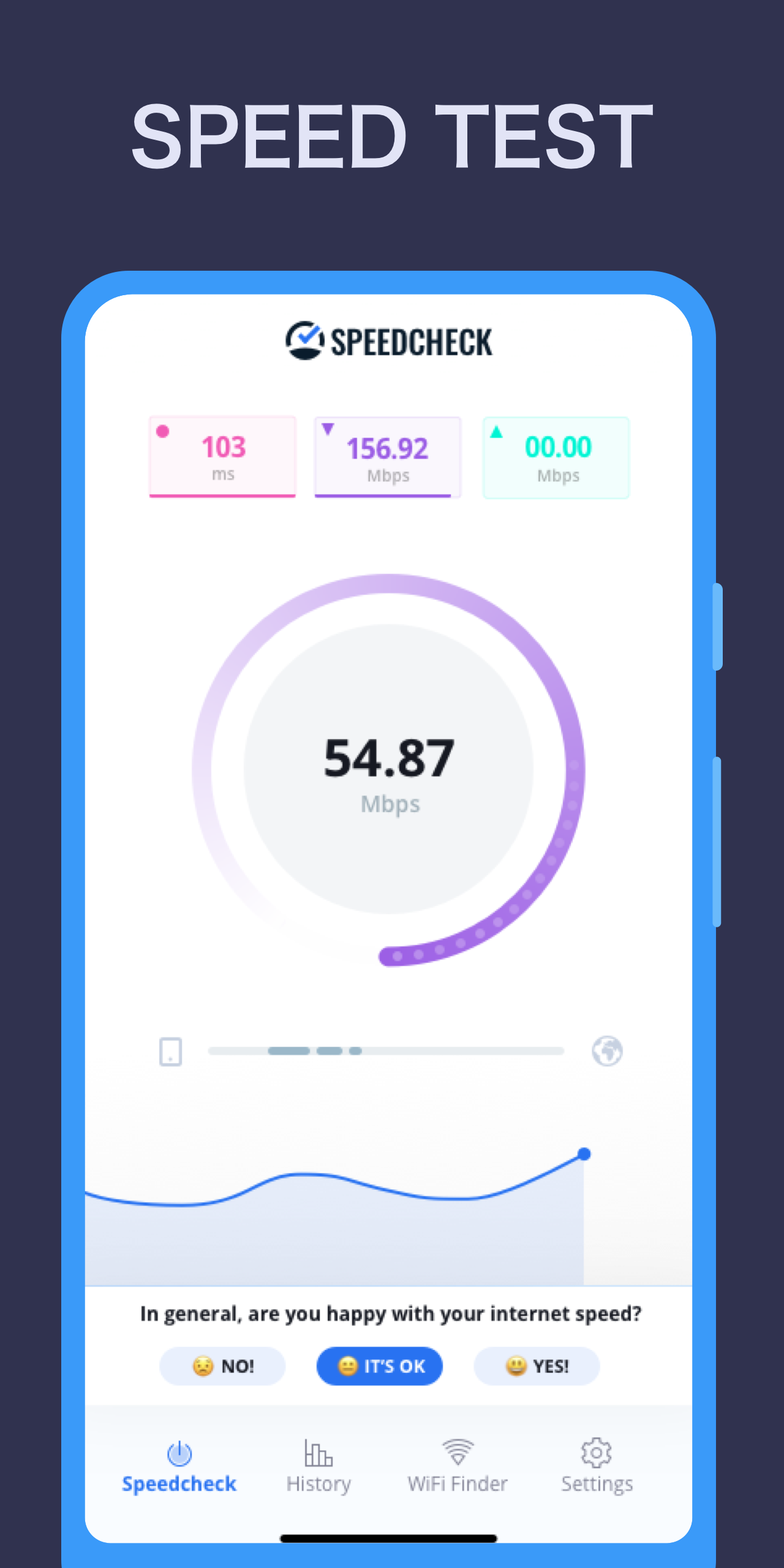 اسکرین شات 1 برنامه Simple Speedcheck