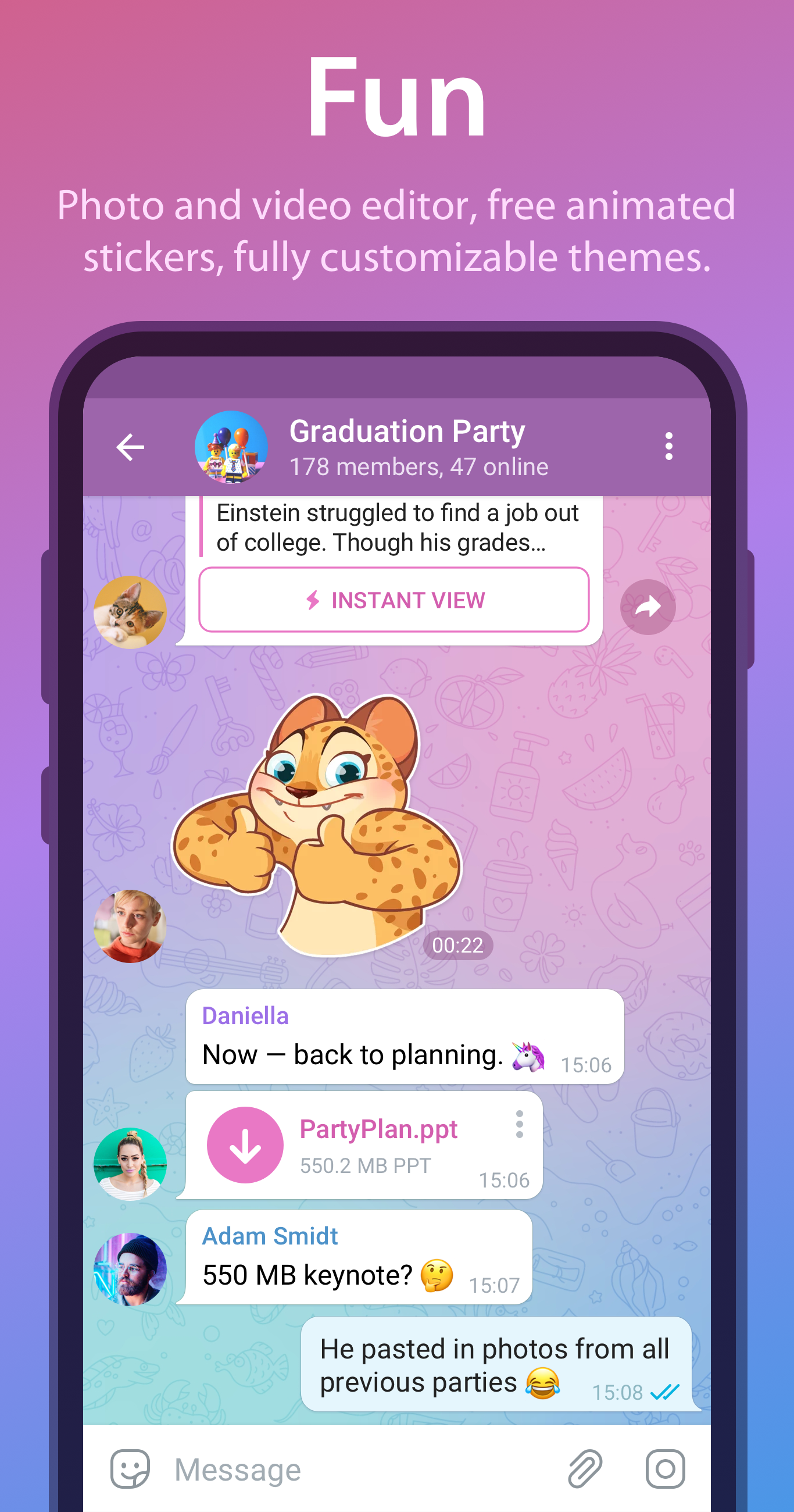 اسکرین شات 7 برنامه Telegram