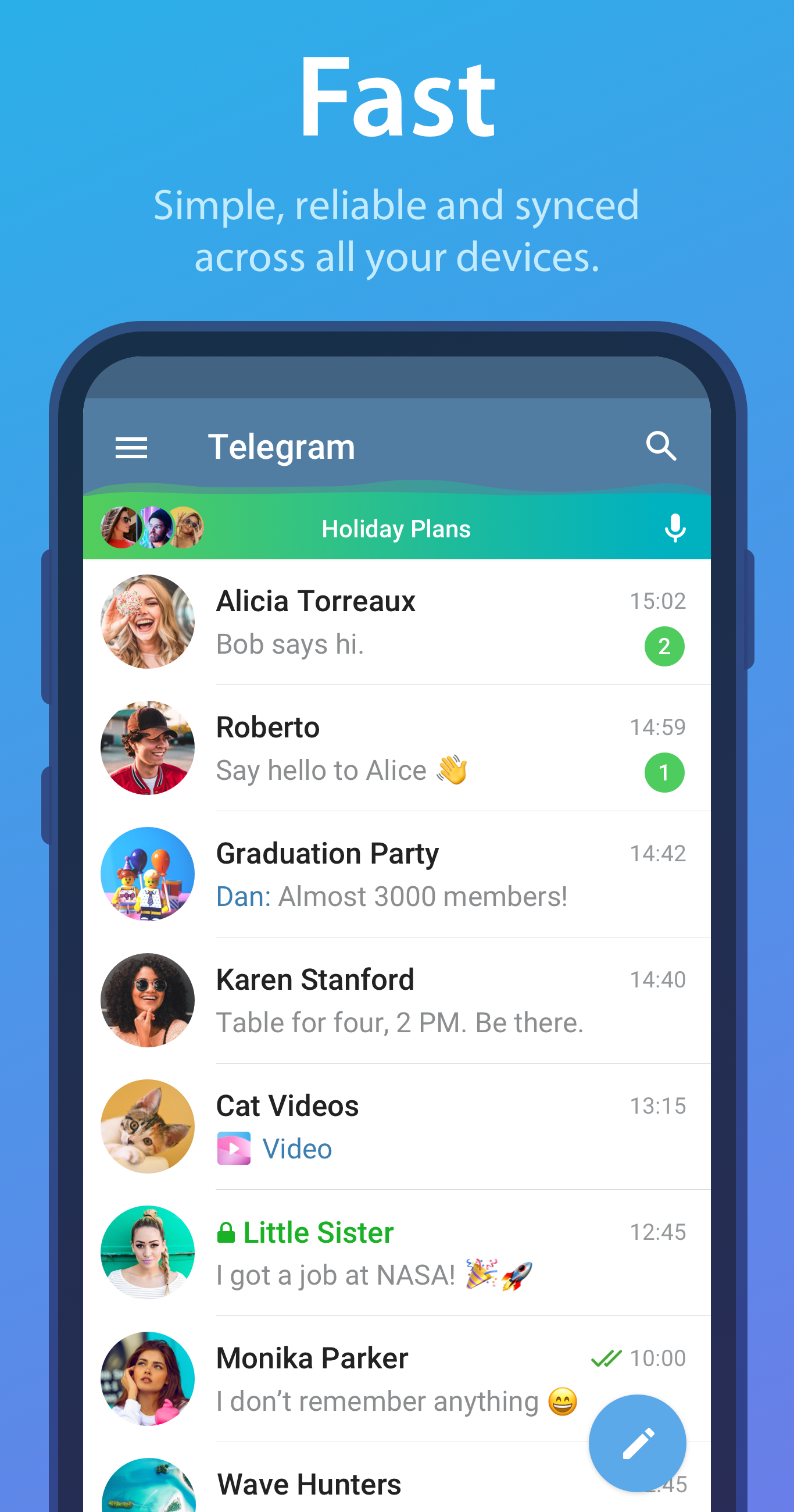 اسکرین شات 1 برنامه Telegram
