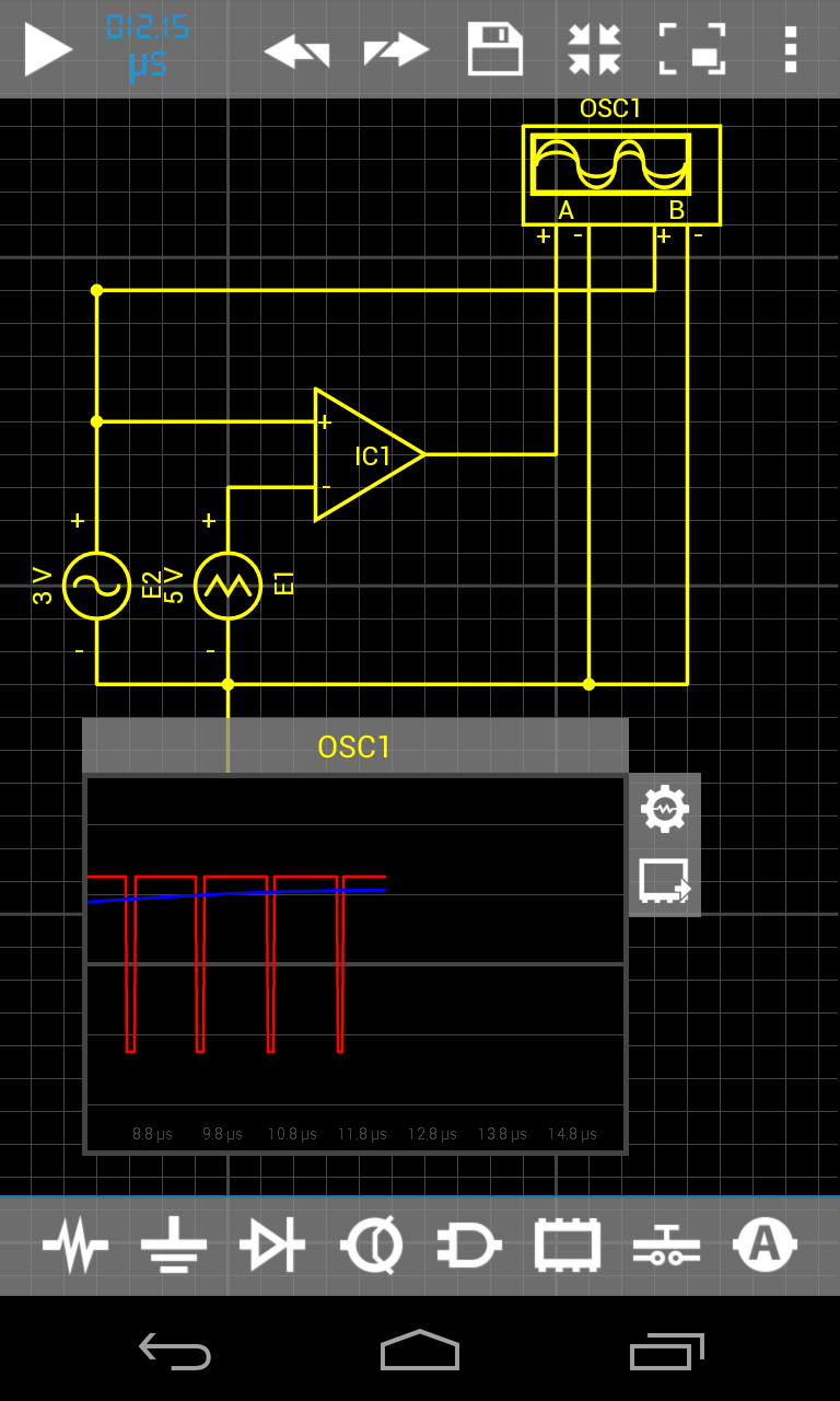 اسکرین شات 2 برنامه Droid Tesla Circuit Simulator