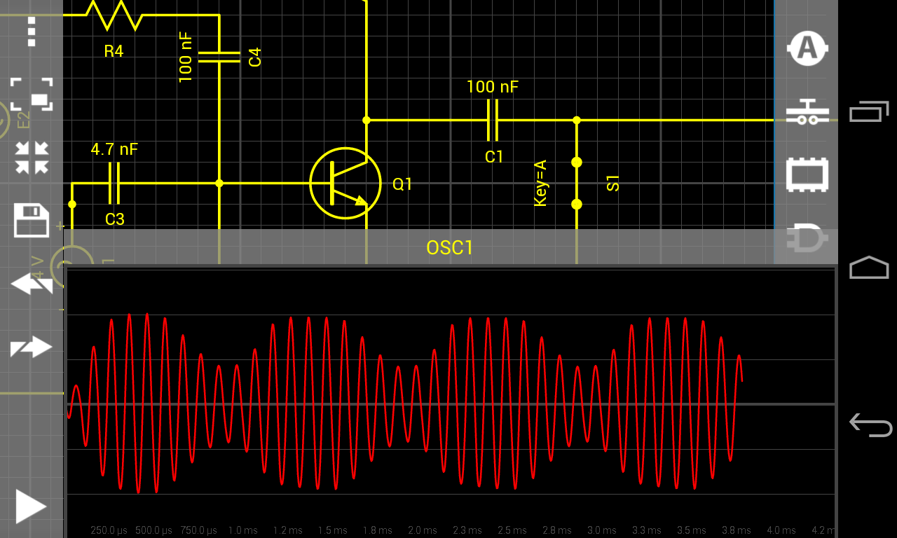 اسکرین شات 8 برنامه Droid Tesla Circuit Simulator