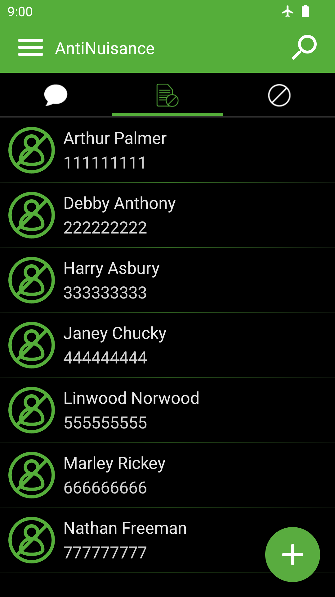 اسکرین شات 5 برنامه Call Blocker and SMS Blocker