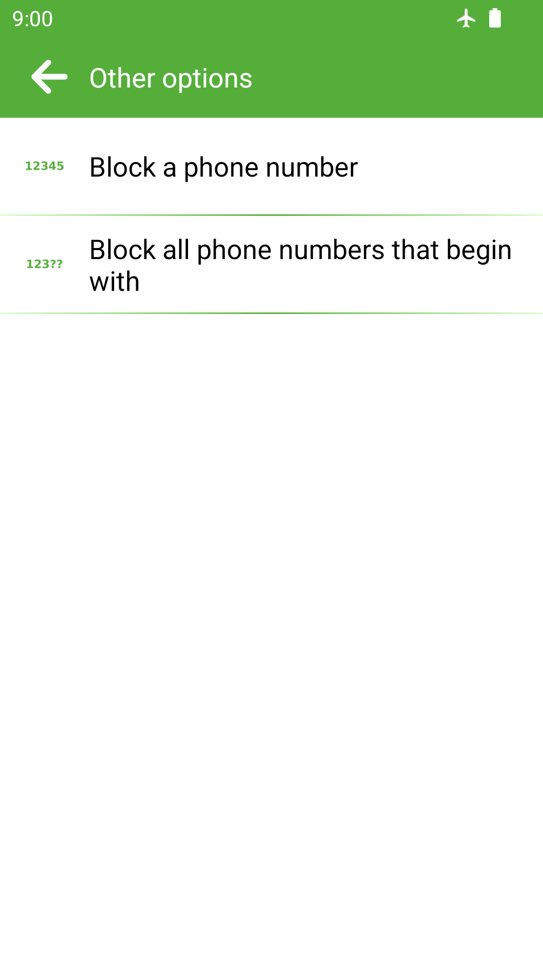 اسکرین شات 3 برنامه Call Blocker and SMS Blocker