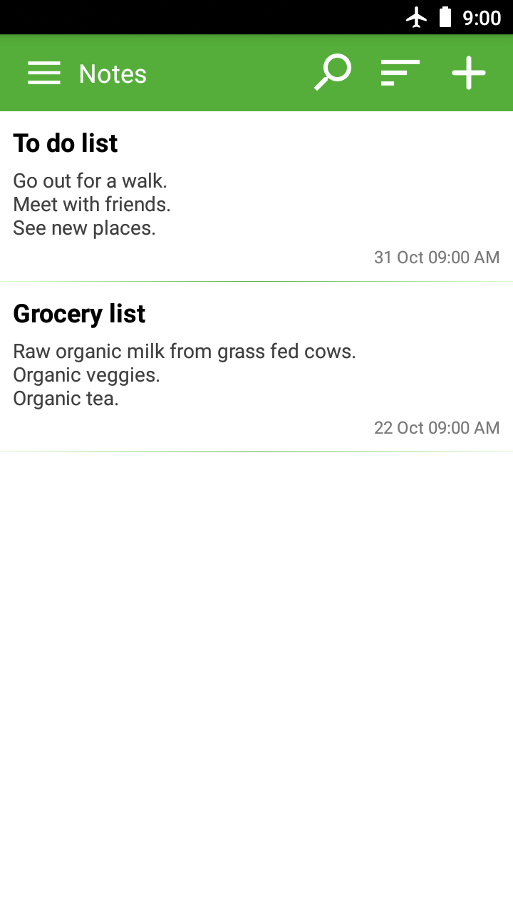 اسکرین شات 1 برنامه Simple notepad notes