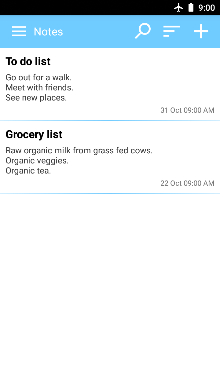 اسکرین شات 7 برنامه Simple notepad notes