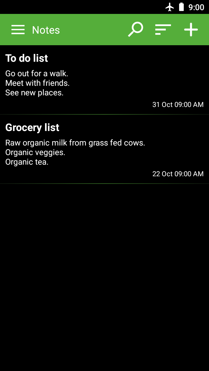 اسکرین شات 5 برنامه Simple notepad notes