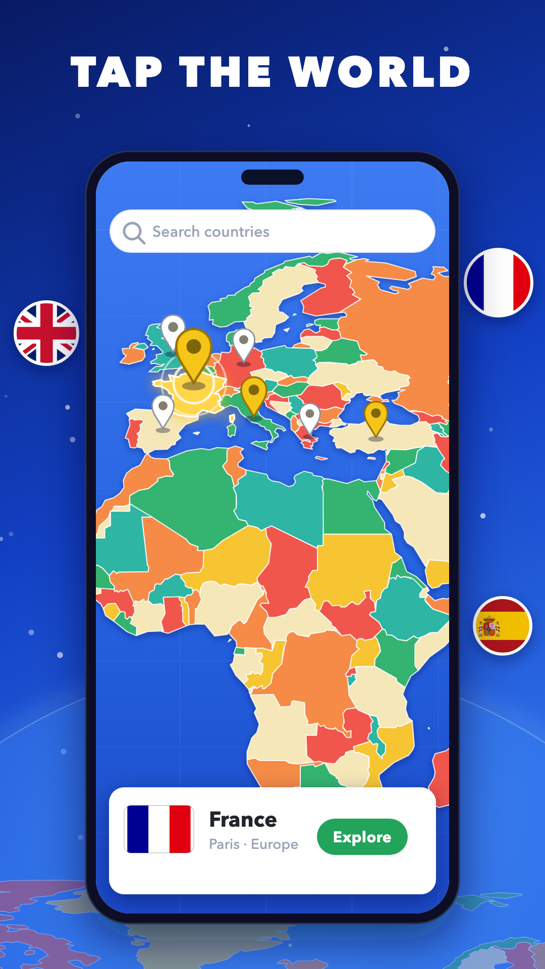 اسکرین شات 2 برنامه World Map & Countries