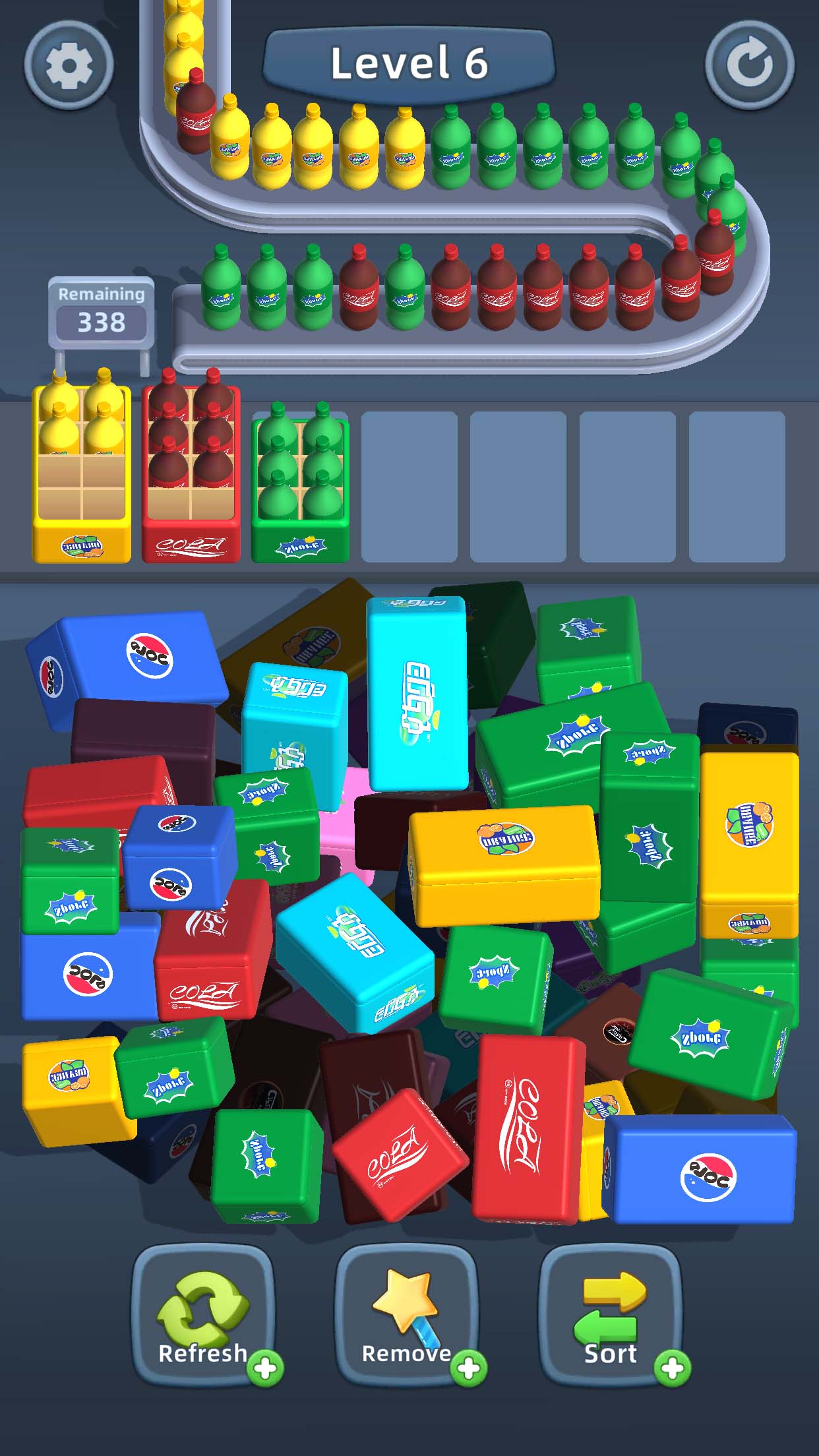 اسکرین شات 5 بازی Packing Jam: Cans Sort Puzzle