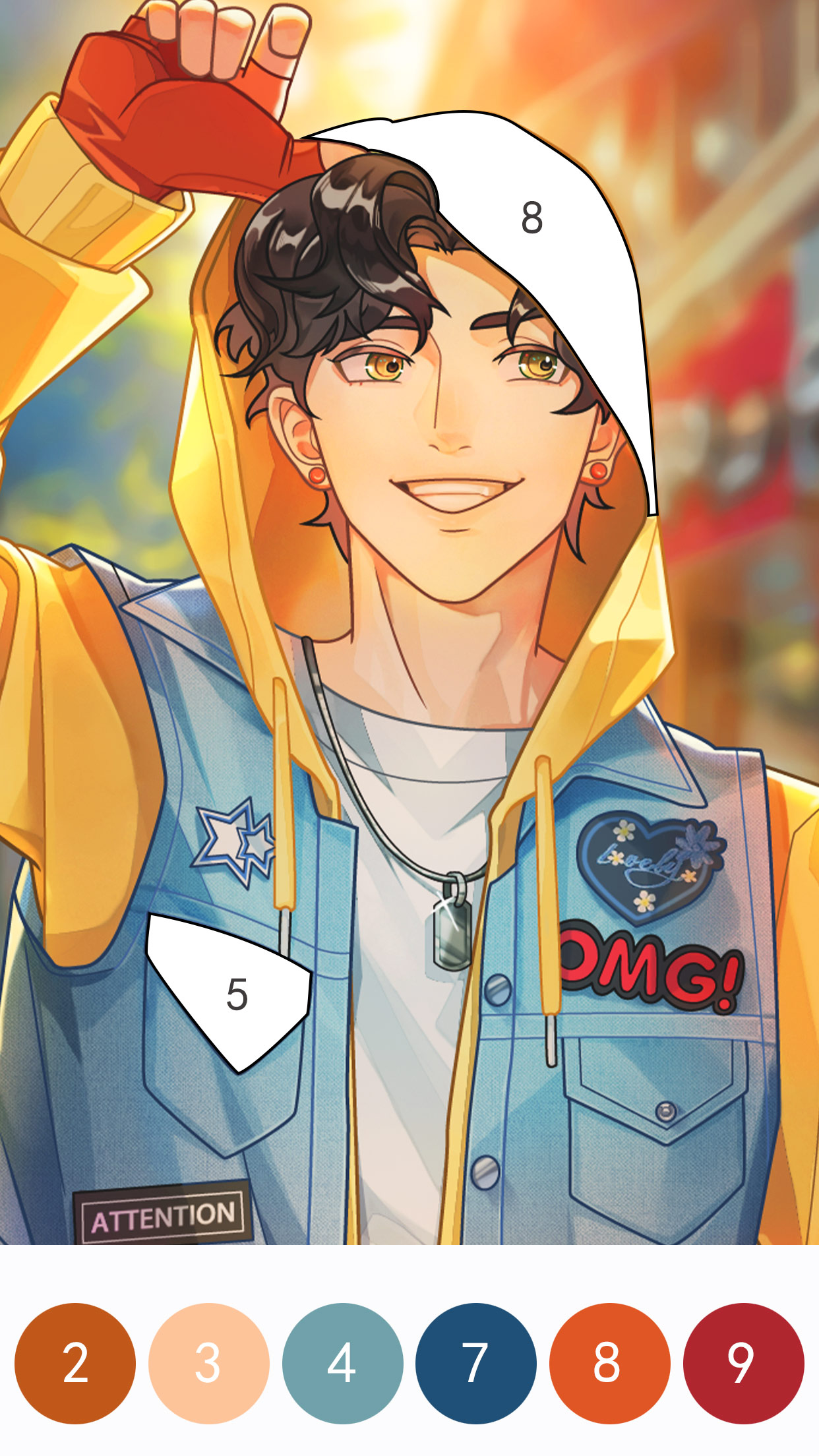 اسکرین شات 5 بازی Anime Painter: Color by Number