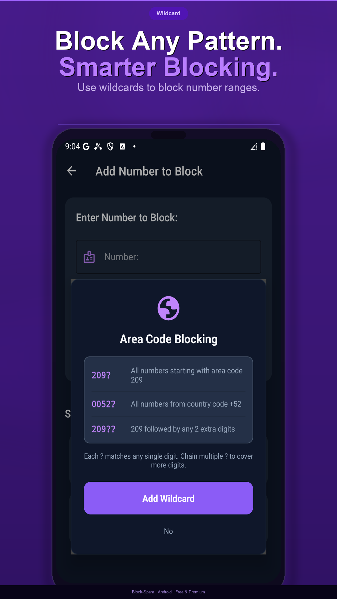 اسکرین شات 5 برنامه Block-Spam: Call Blocker
