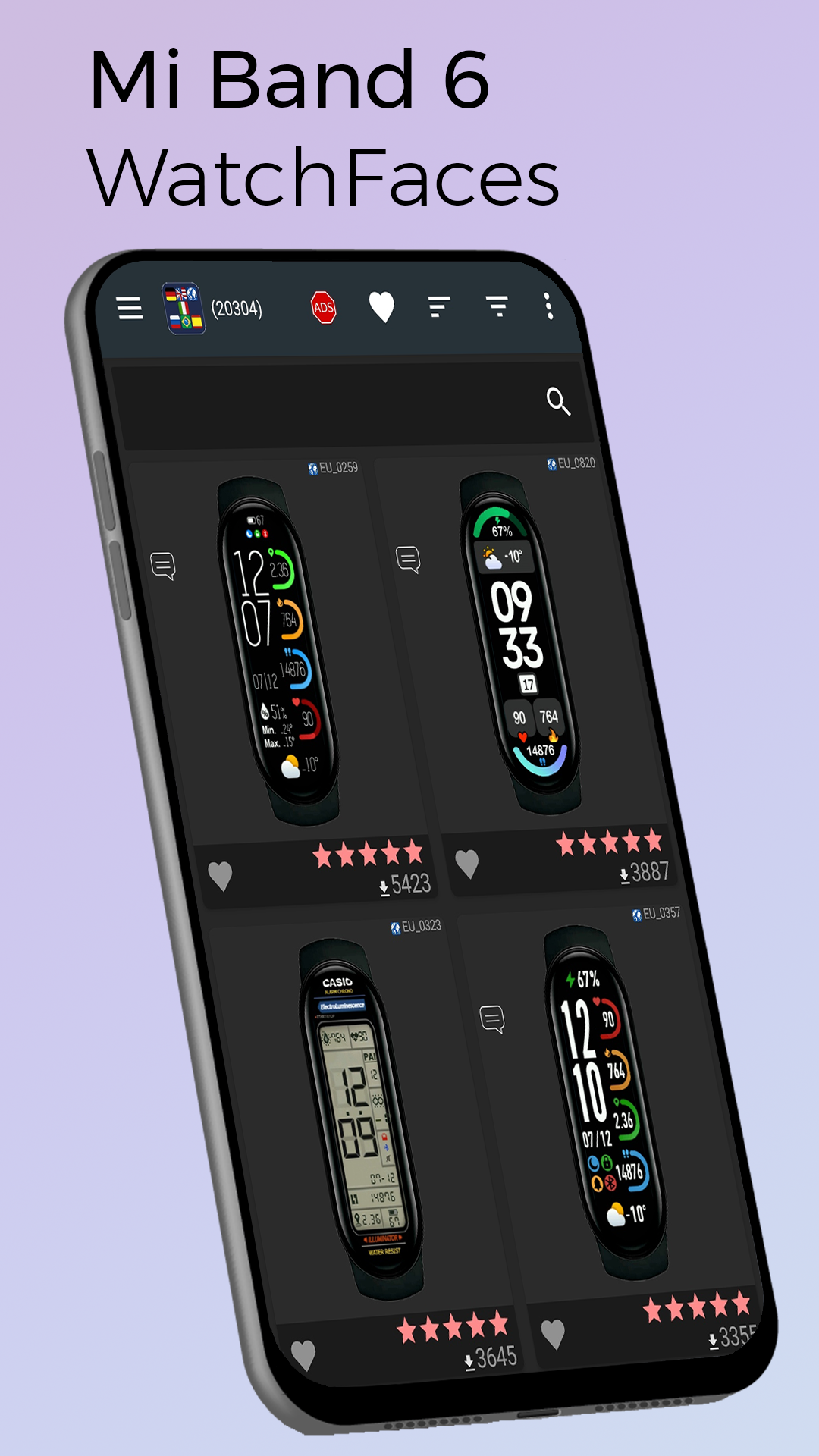 اسکرین شات 1 برنامه Mi Band 6 WatchFaces