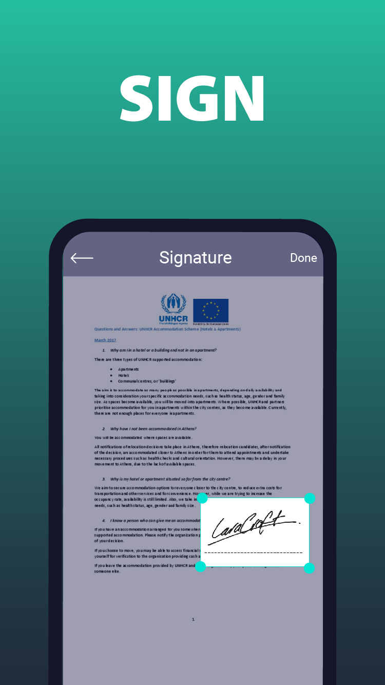 اسکرین شات 5 برنامه Cam PDF: Scanner, PDF Creator