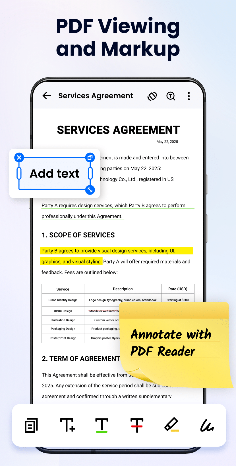 اسکرین شات 3 برنامه PDF Reader - PDF Editor