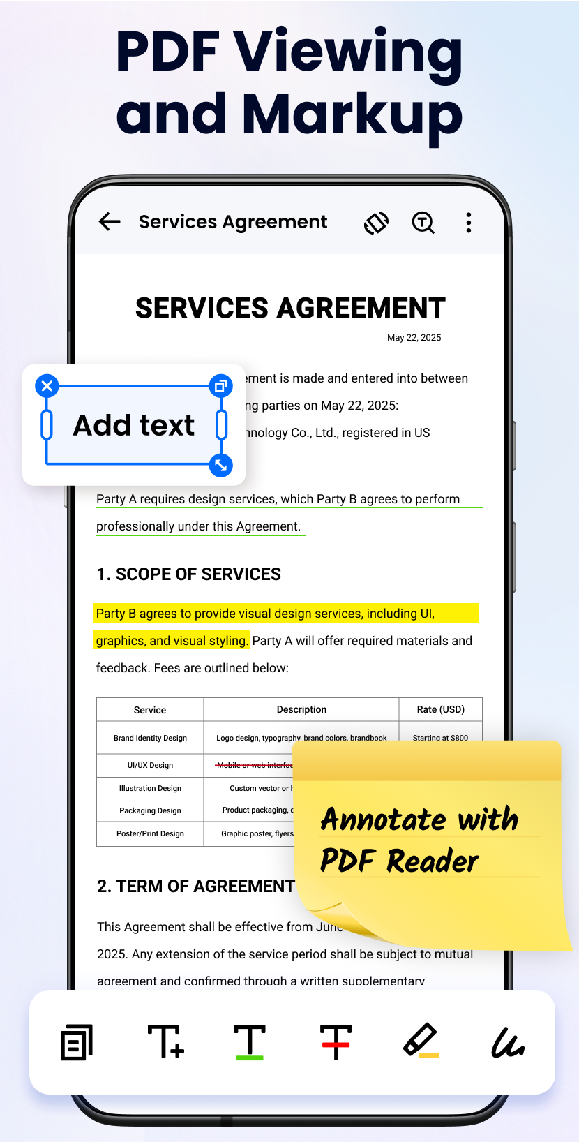 اسکرین شات 3 برنامه PDF Reader - PDF Editor