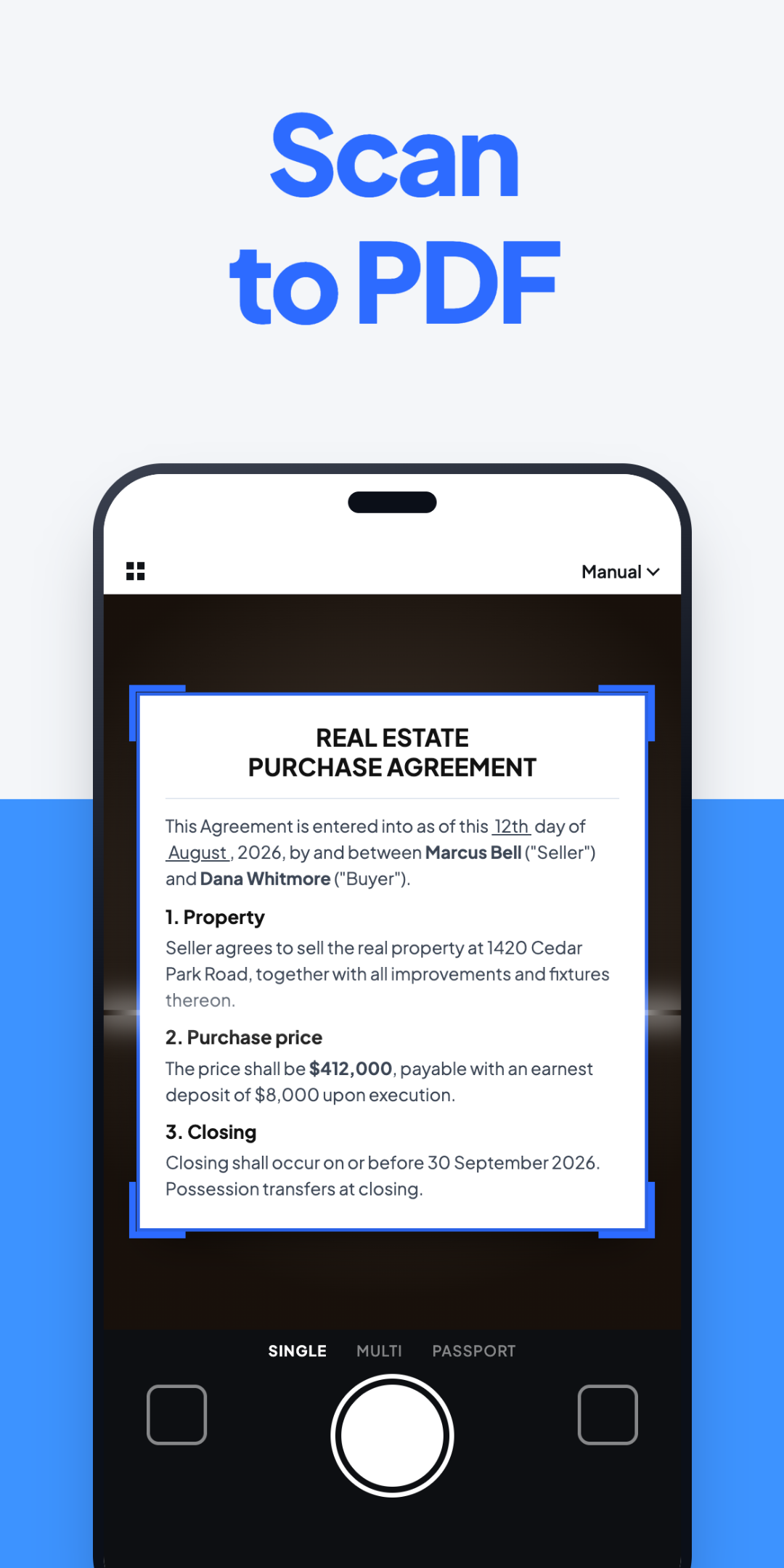 اسکرین شات 1 برنامه PDF Scanner app - TapScanner