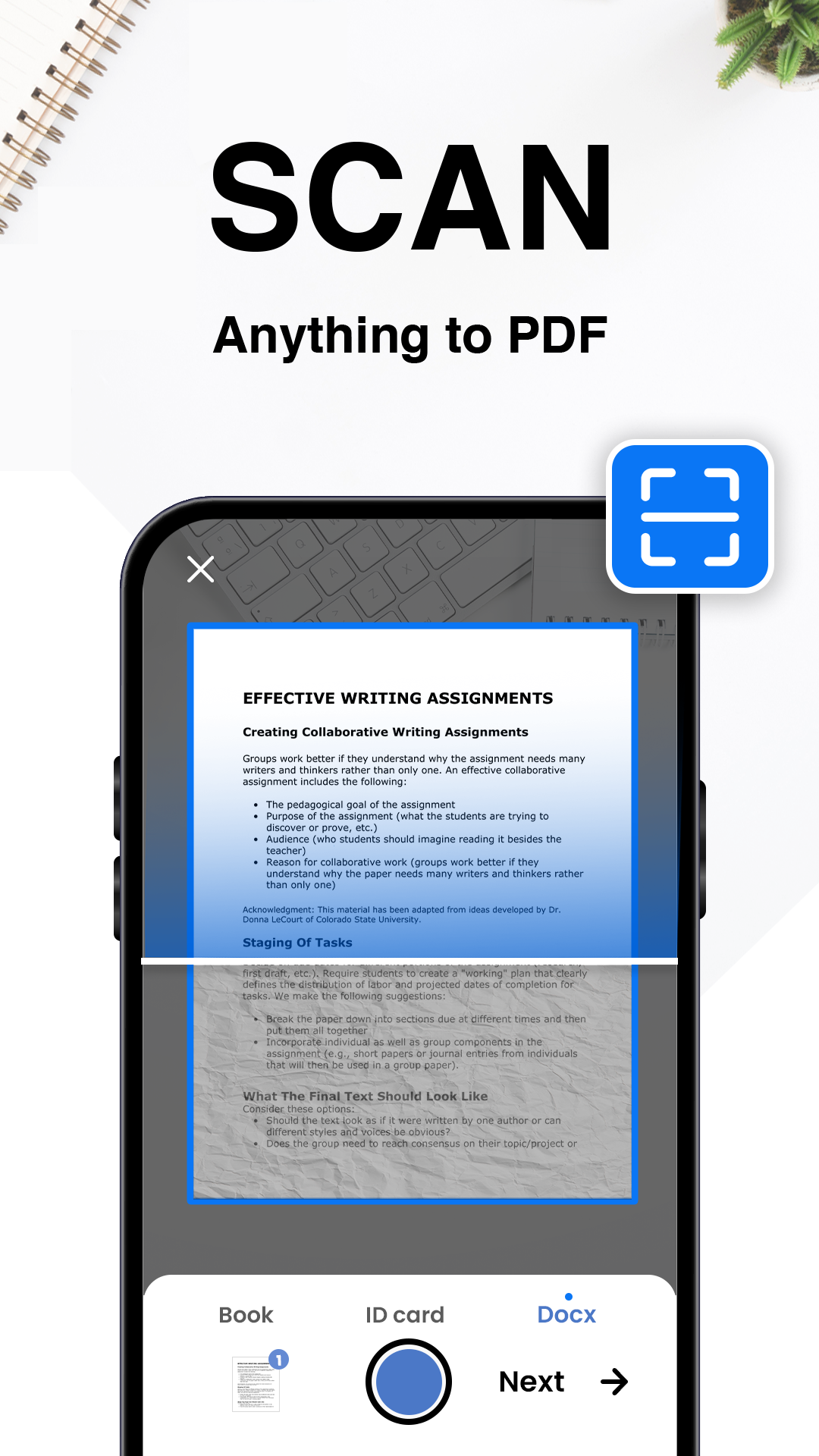 اسکرین شات 2 برنامه PDF Scanner App - Gen Scanner