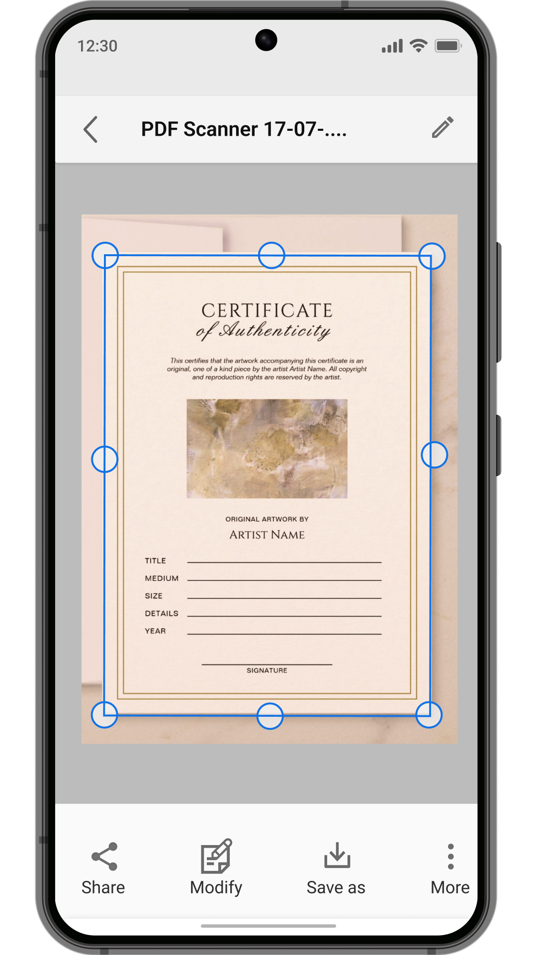 اسکرین شات 1 برنامه PDF Scanner App